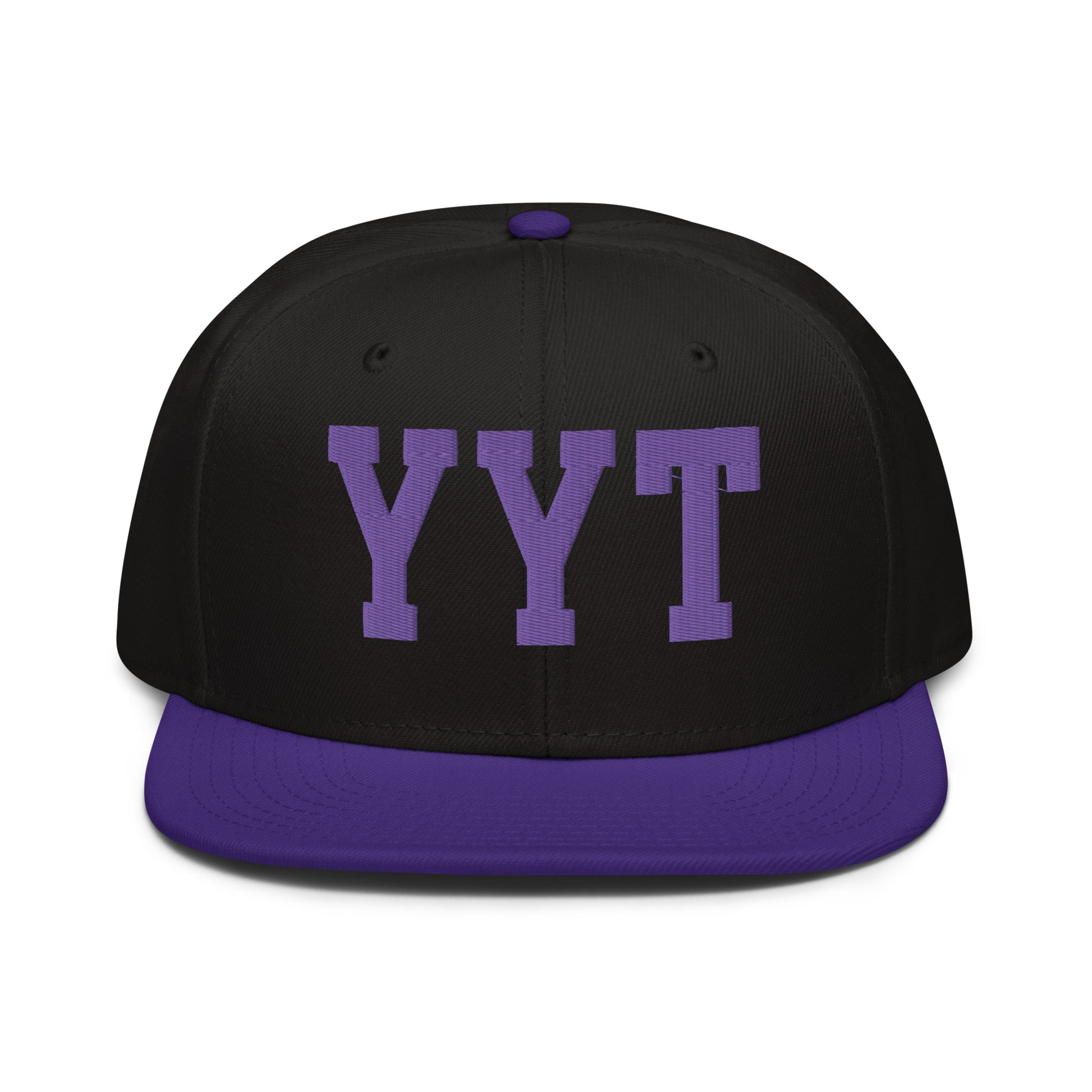College-Style Wool-Blend Snapback Hat • Purple • YYT St. John's • YHM Designs - Image 07