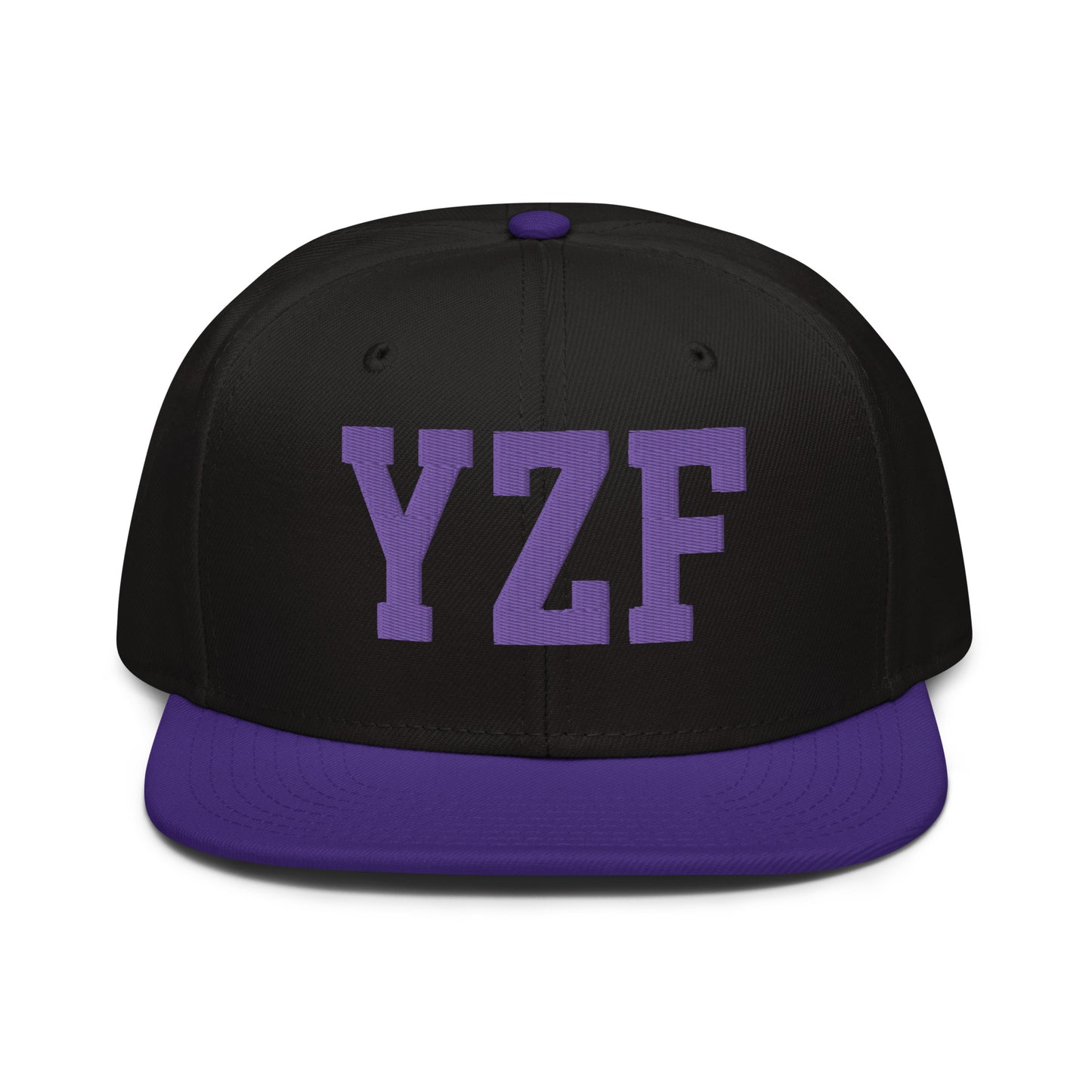 College-Style Wool-Blend Snapback Hat • Purple • YZF Yellowknife • YHM Designs - Image 07