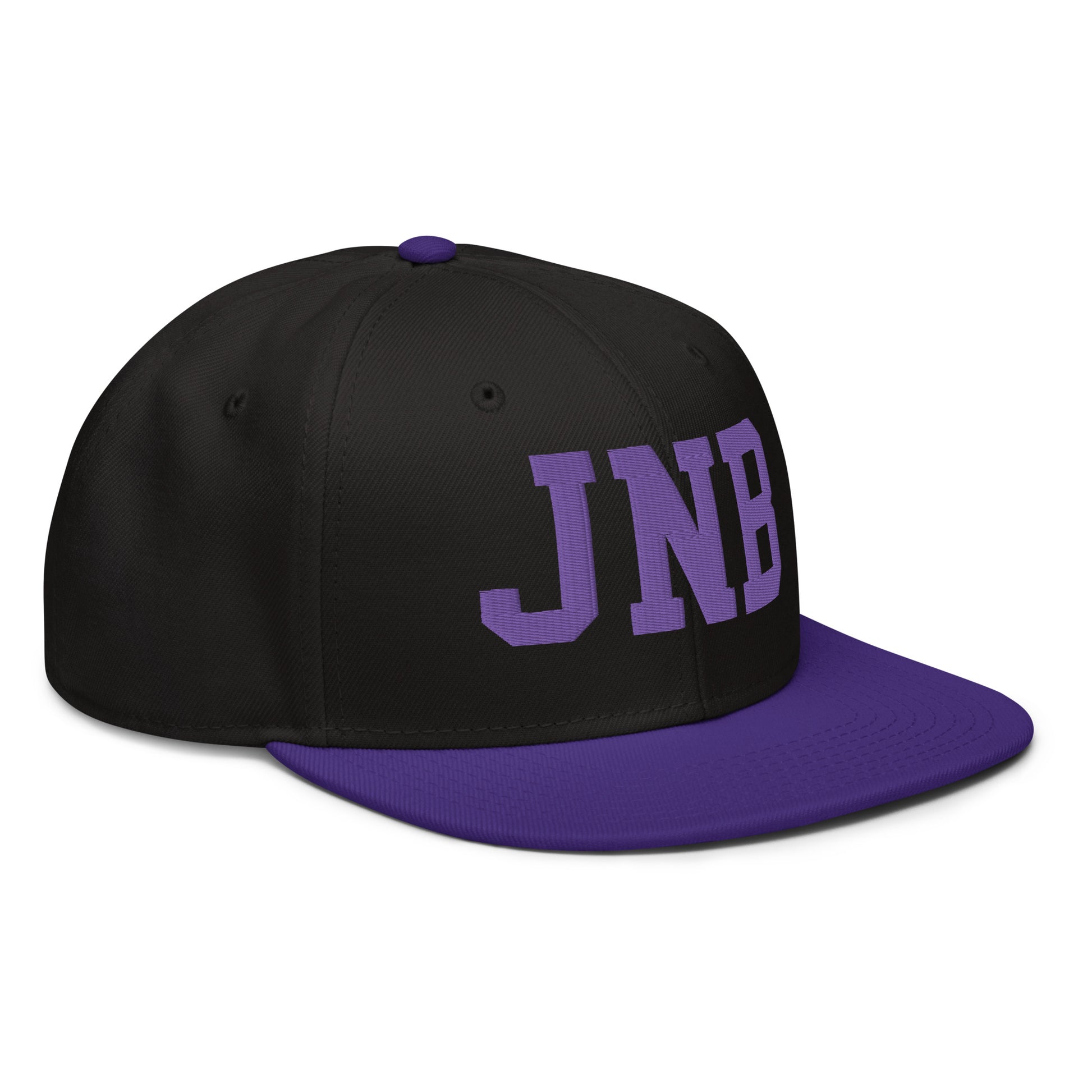 College-Style Wool-Blend Snapback Hat • Purple • JNB Johannesburg • YHM Designs - Image 10