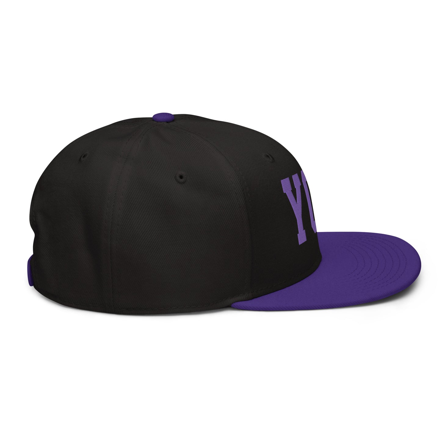 College-Style Wool-Blend Snapback Hat • Purple • YQG Windsor • YHM Designs - Image 11