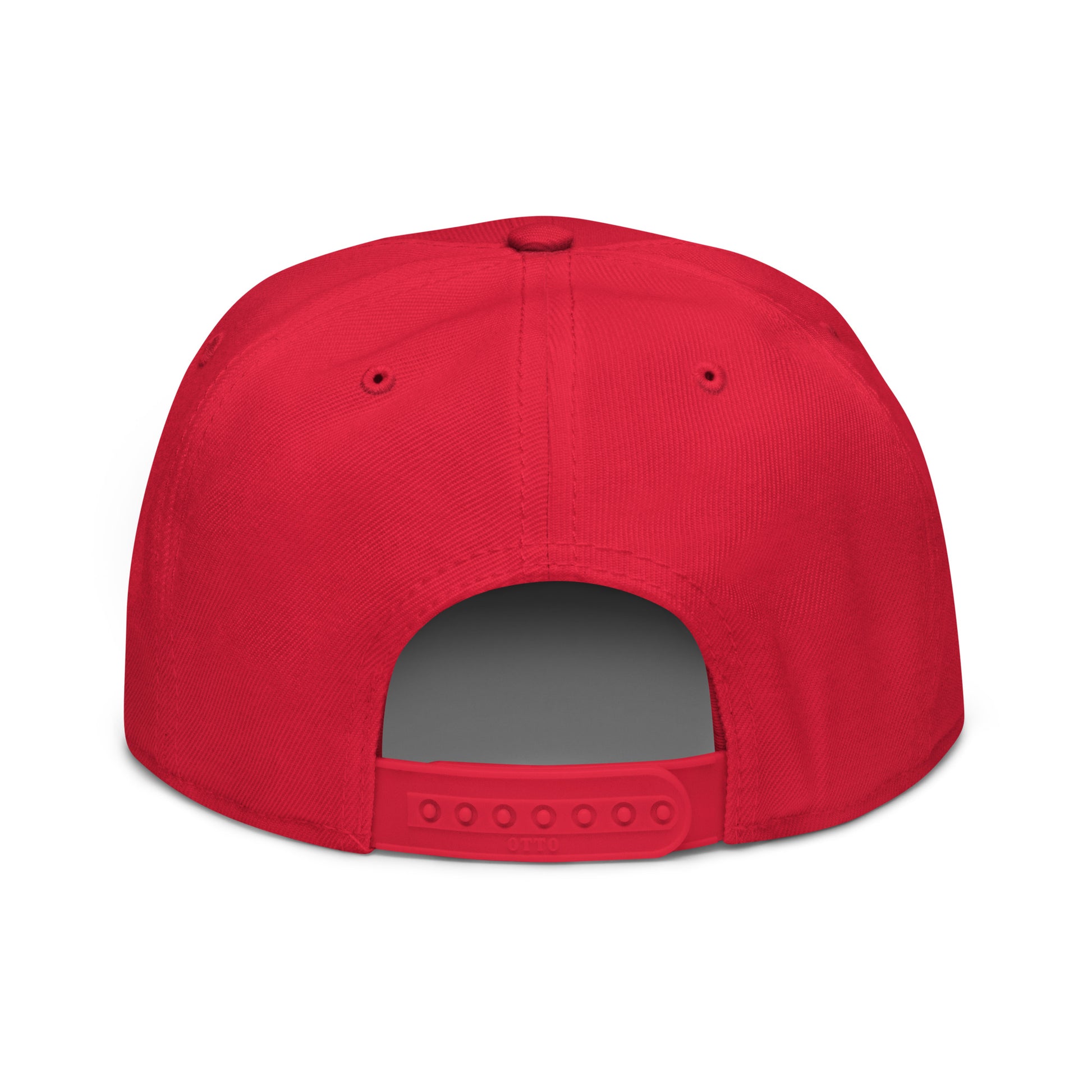 College-Style Wool-Blend Snapback Hat • White • HOU Houston • YHM Designs - Image 15