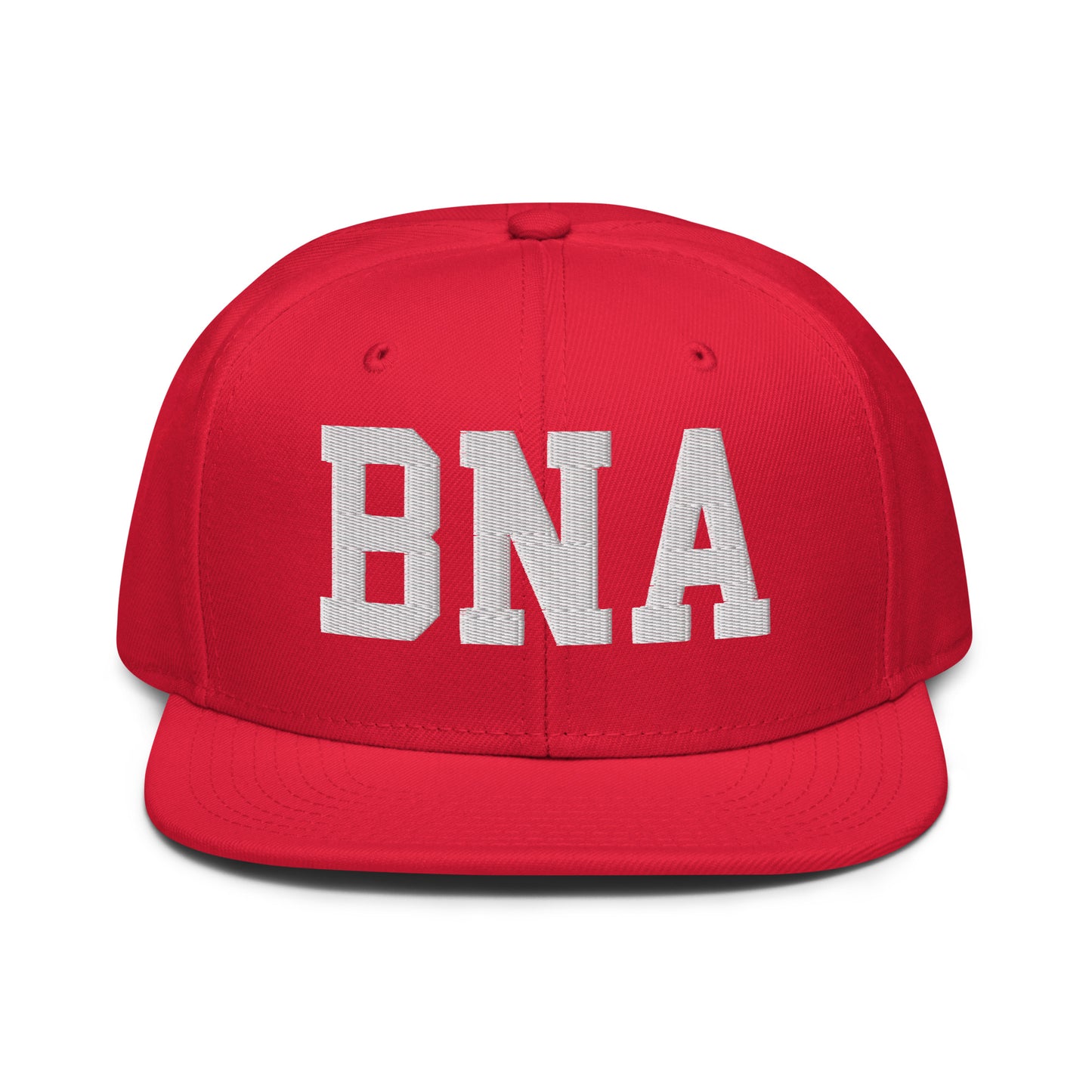 College-Style Wool-Blend Snapback Hat • White • BNA Nashville • YHM Designs - Image 14