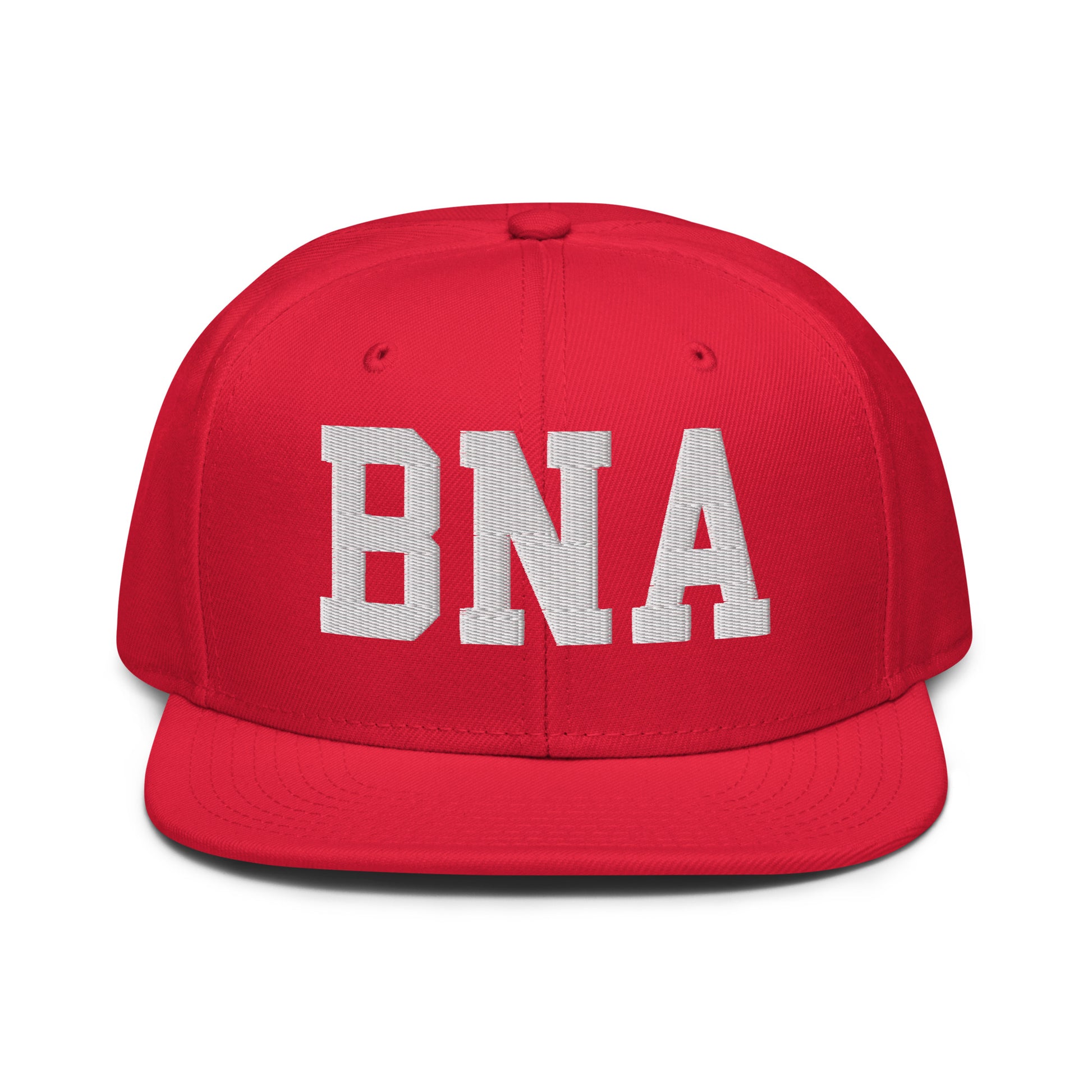 College-Style Wool-Blend Snapback Hat • White • BNA Nashville • YHM Designs - Image 14
