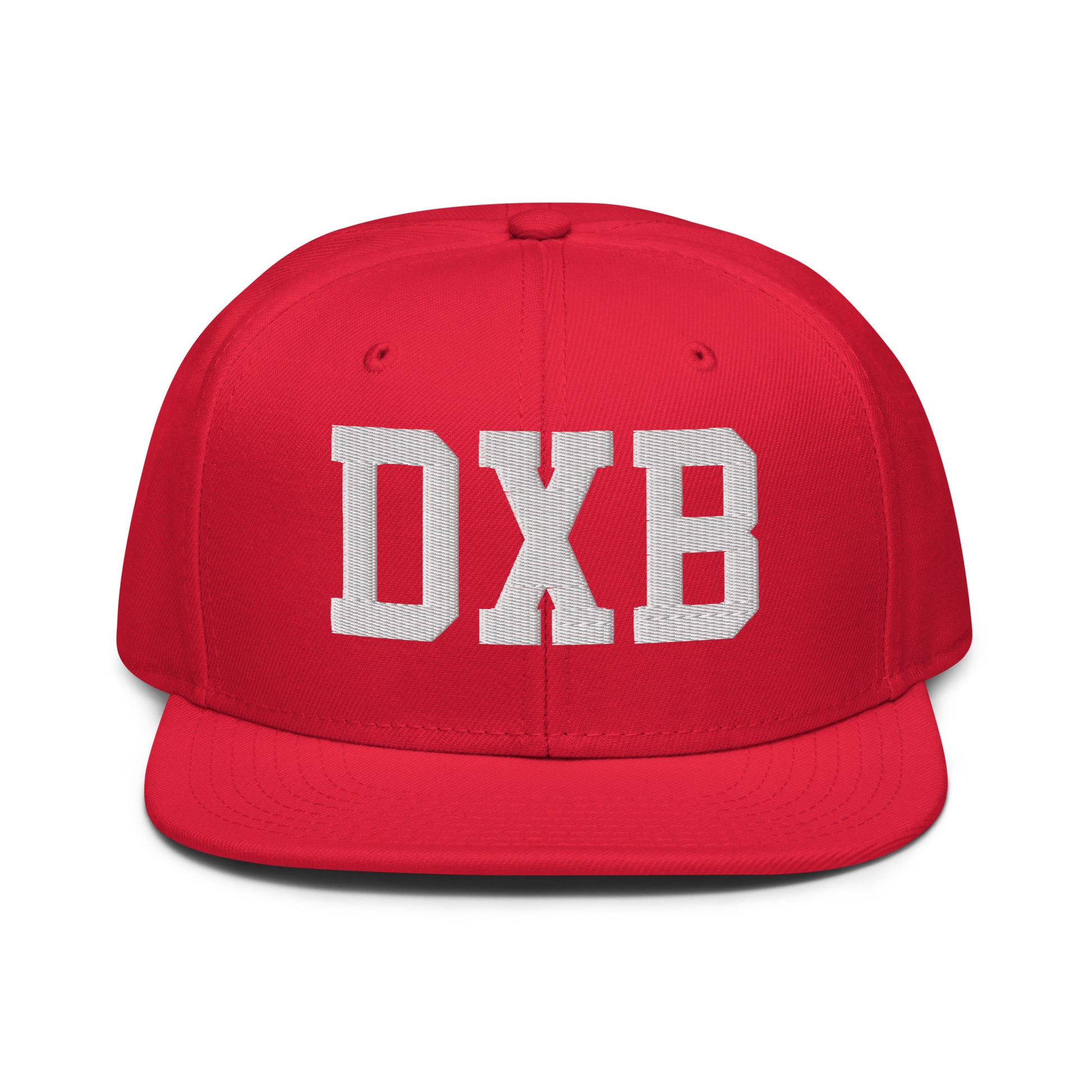 College-Style Wool-Blend Snapback Hat • White • DXB Dubai • YHM Designs - Image 14