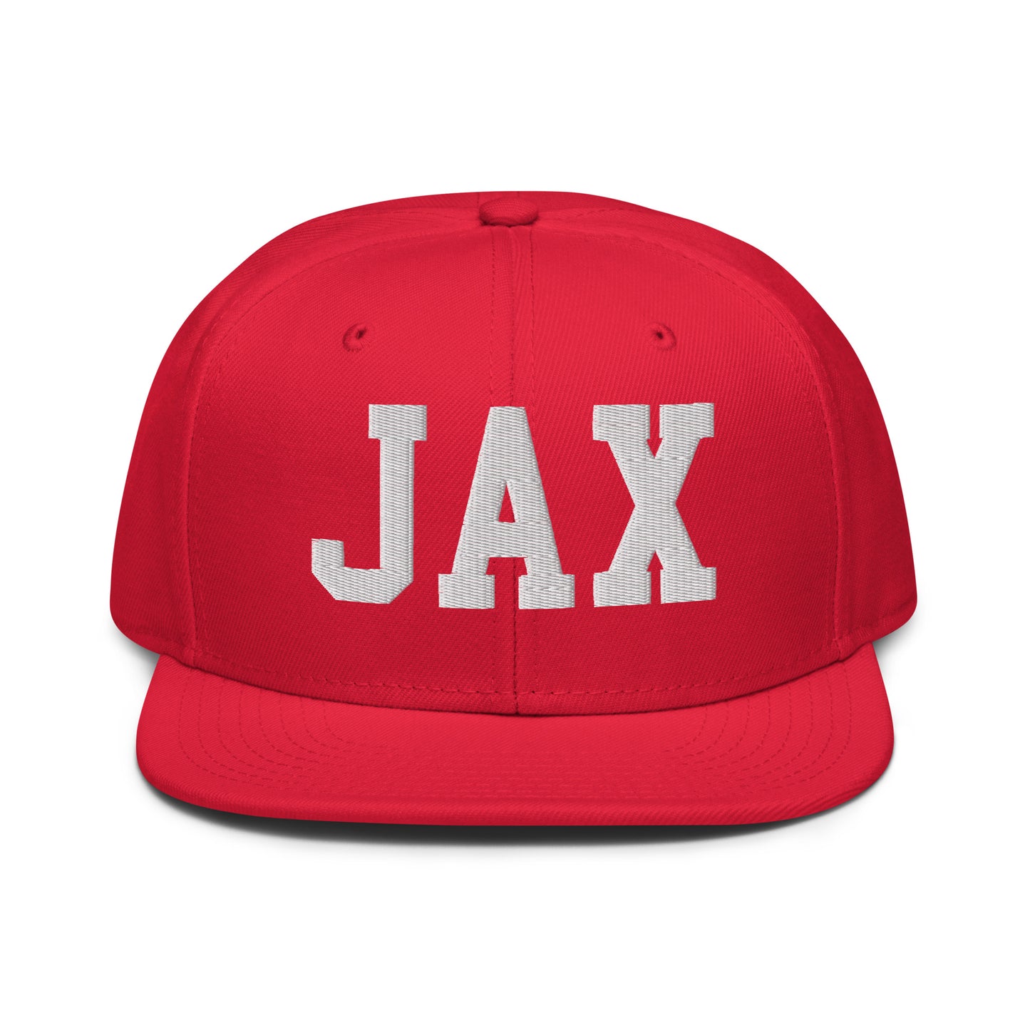 College-Style Wool-Blend Snapback Hat • White • JAX Jacksonville • YHM Designs - Image 14