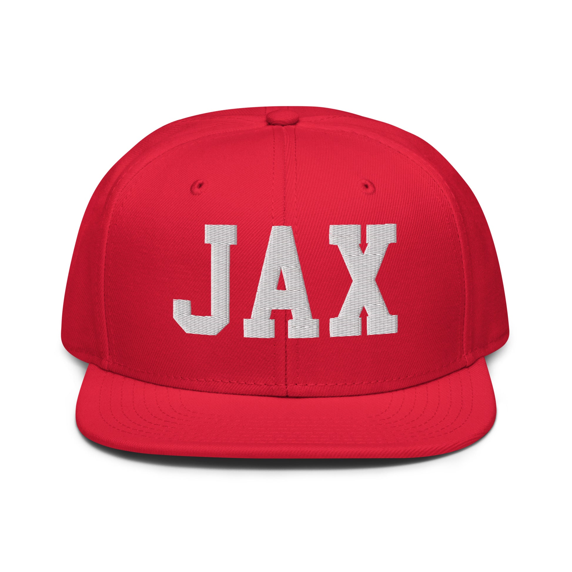 College-Style Wool-Blend Snapback Hat • White • JAX Jacksonville • YHM Designs - Image 14