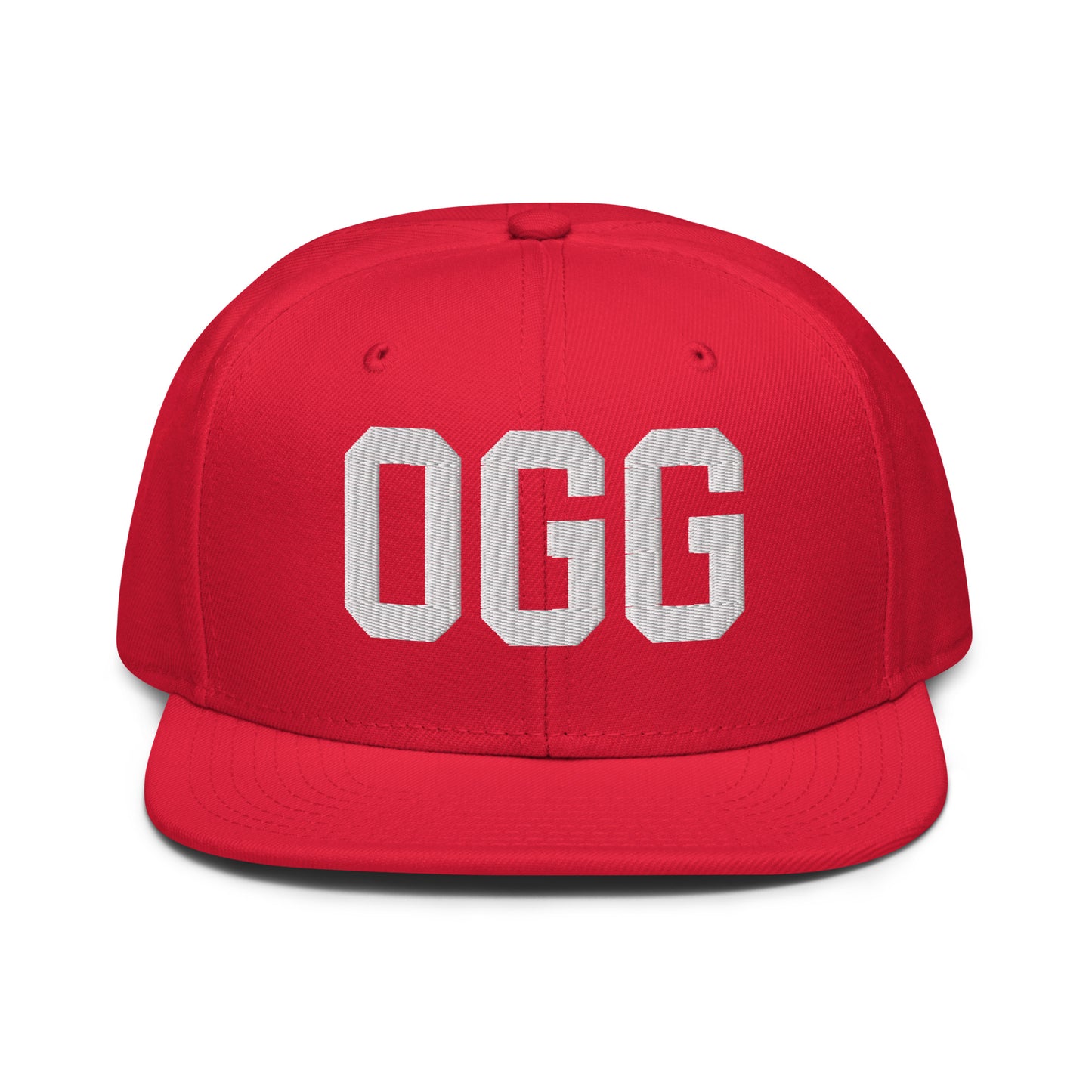 College-Style Wool-Blend Snapback Hat • White • OGG Maui • YHM Designs - Image 14