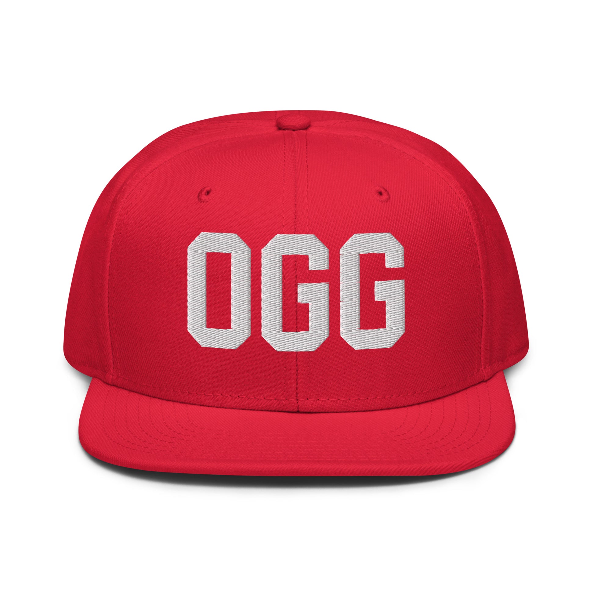 College-Style Wool-Blend Snapback Hat • White • OGG Maui • YHM Designs - Image 14