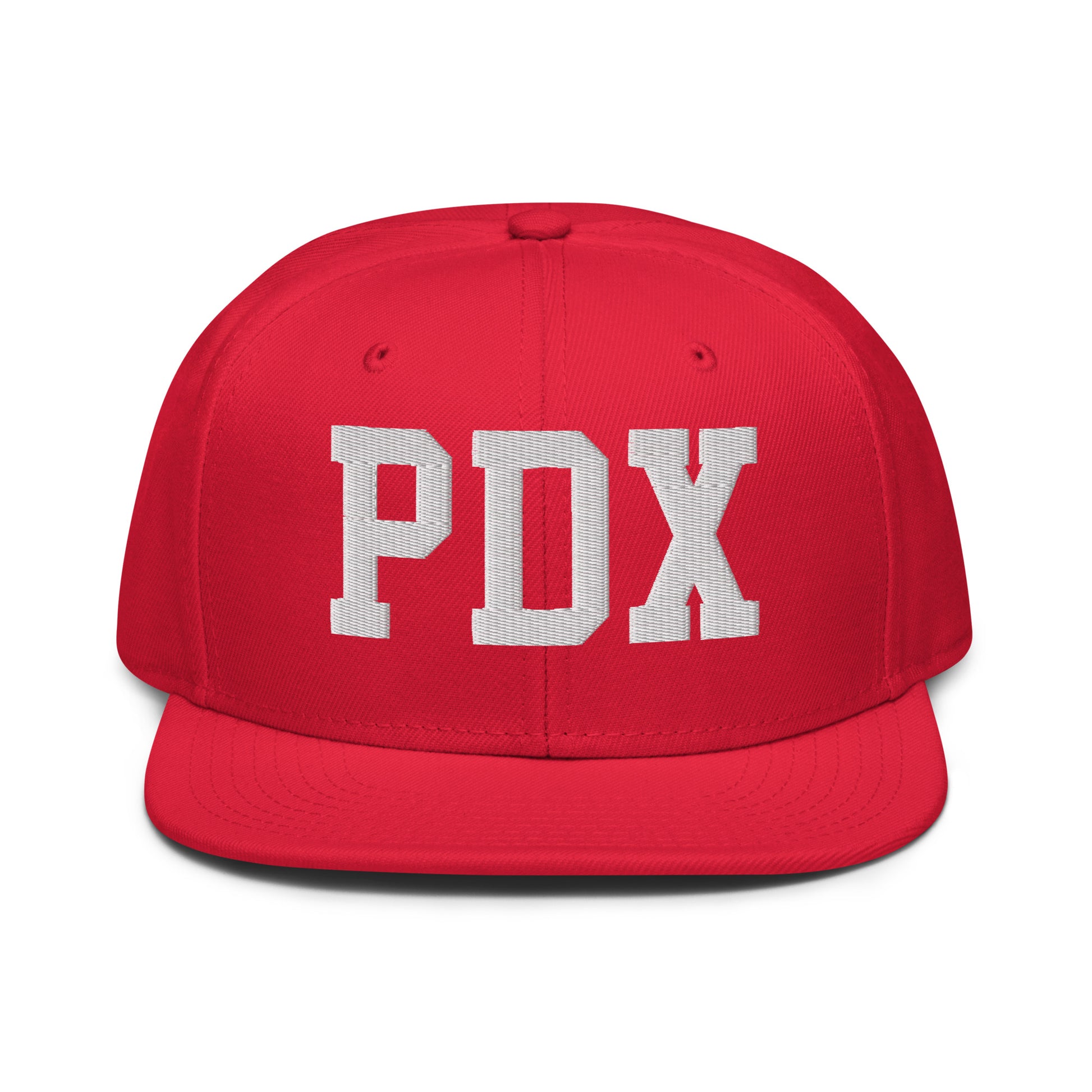 College-Style Wool-Blend Snapback Hat • White • PDX Portland • YHM Designs - Image 14