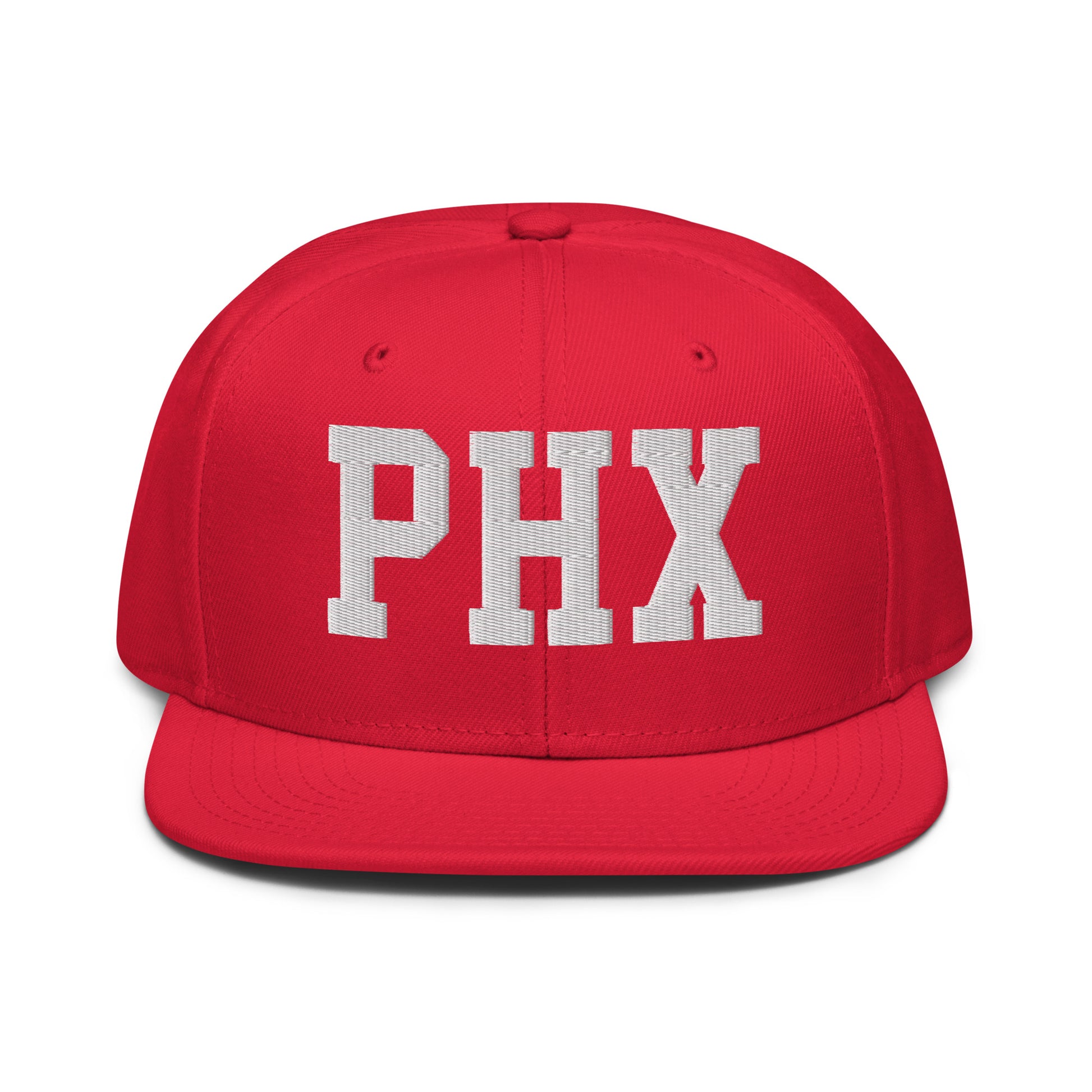 College-Style Wool-Blend Snapback Hat • White • PHX Phoenix • YHM Designs - Image 14