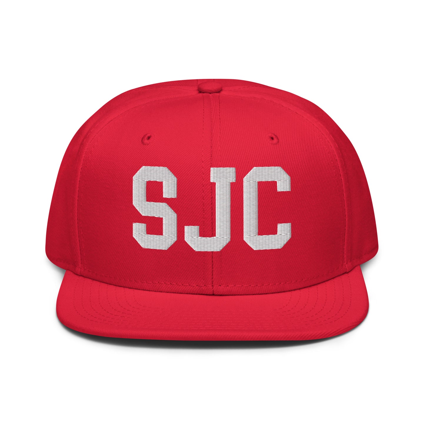 College-Style Wool-Blend Snapback Hat • White • SJC San Jose • YHM Designs - Image 14