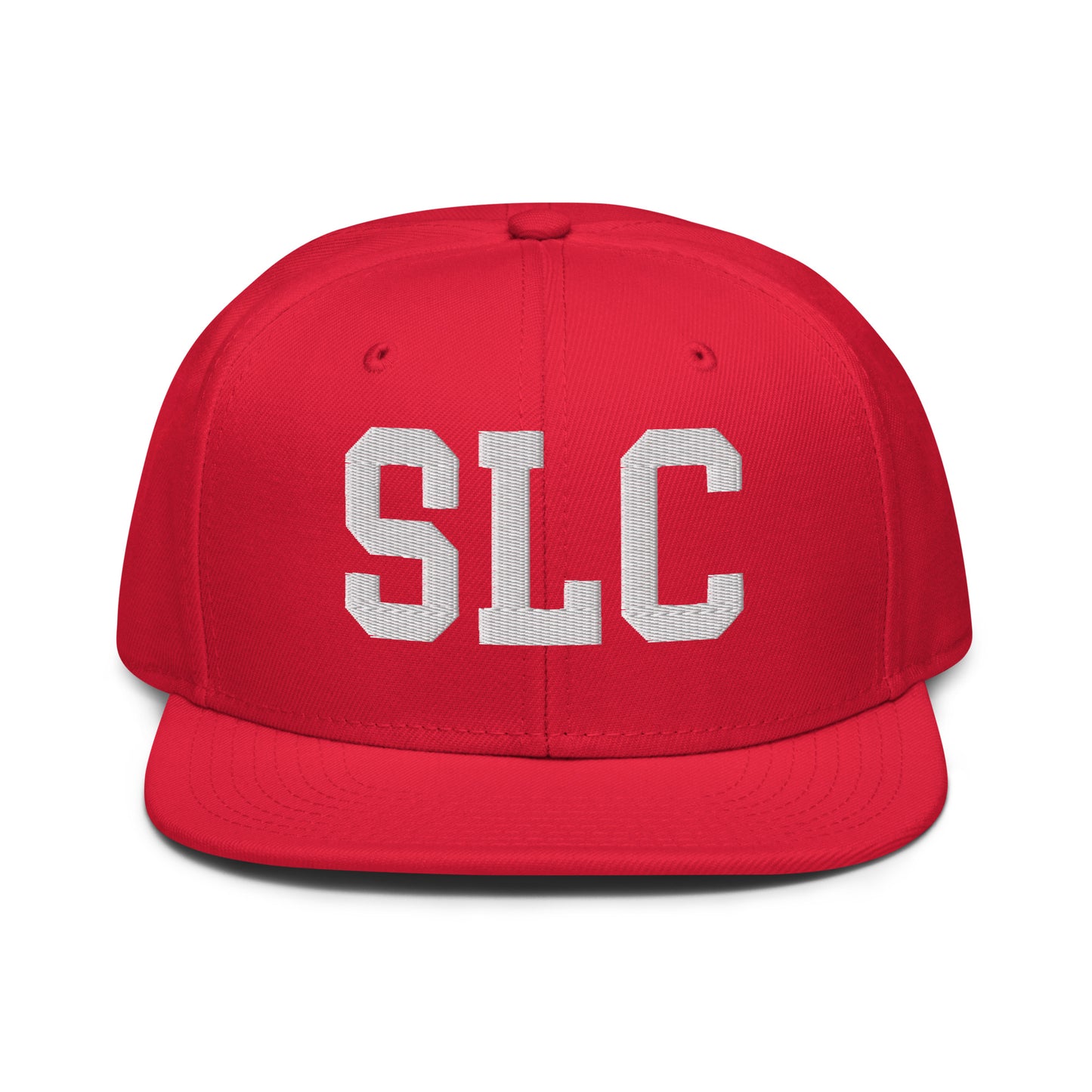 College-Style Wool-Blend Snapback Hat • White • SLC Salt Lake City • YHM Designs - Image 14