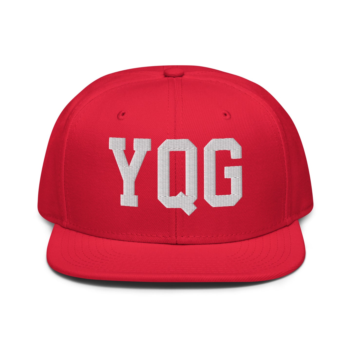 College-Style Wool-Blend Snapback Hat • White • YQG Windsor • YHM Designs - Image 14
