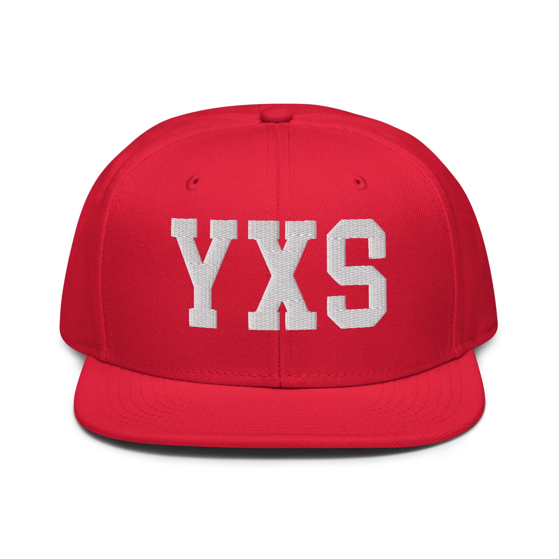 College-Style Wool-Blend Snapback Hat • White • YXS Prince George • YHM Designs - Image 14