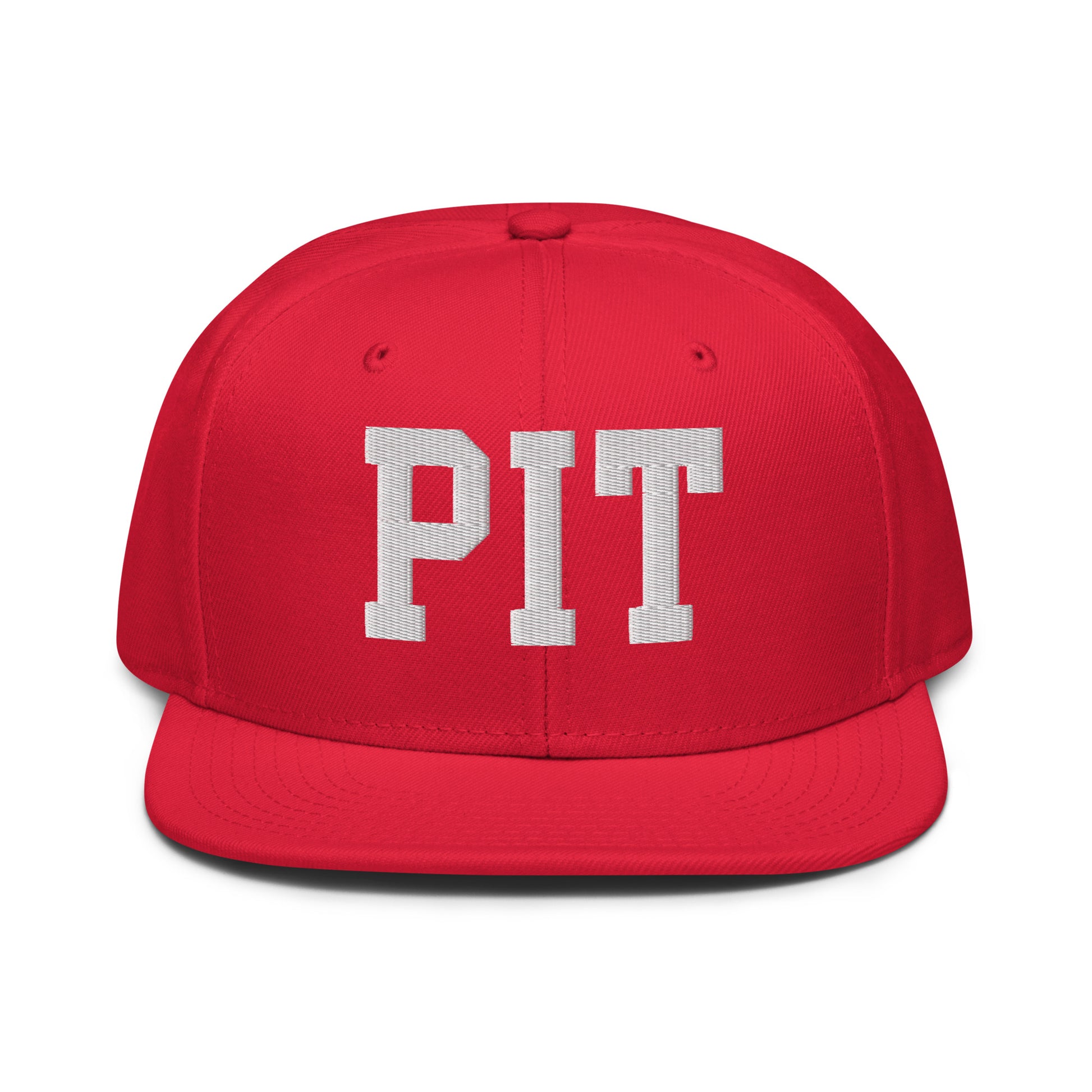 College-Style Wool-Blend Snapback Hat • White • PIT Pittsburgh • YHM Designs - Image 14