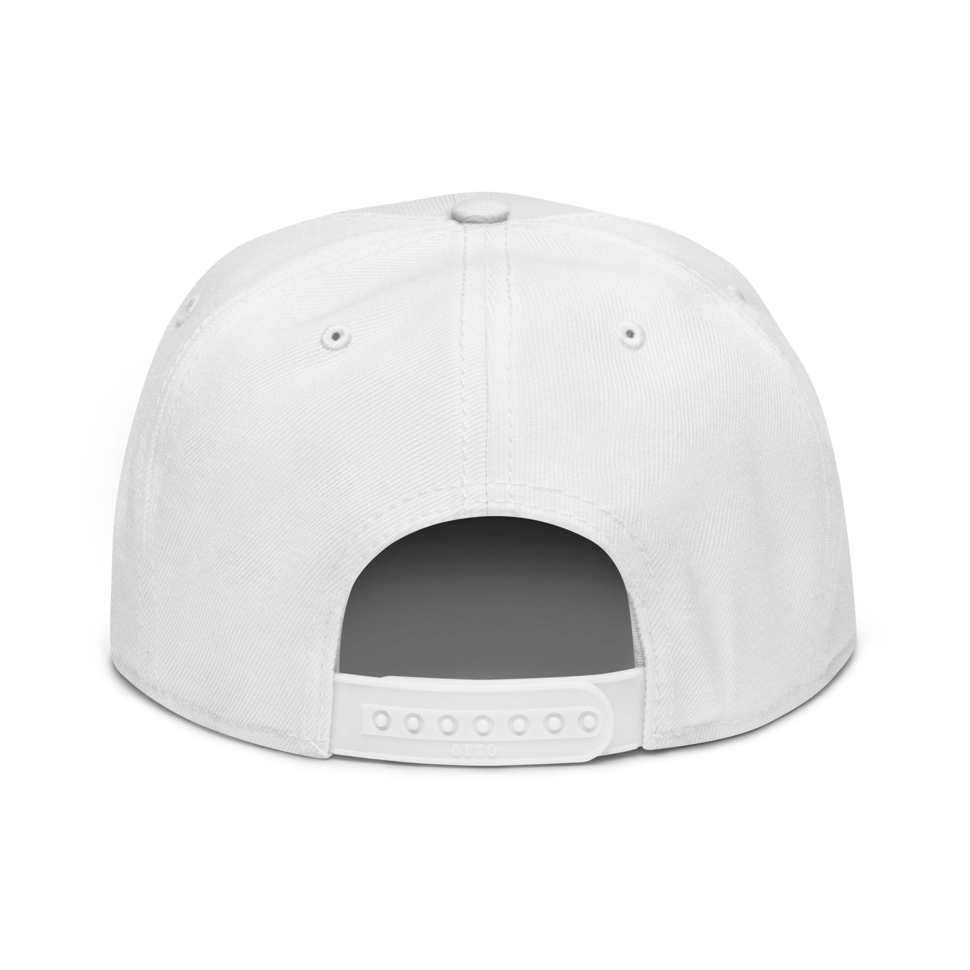 College-Style Wool-Blend Snapback Hat • White • ABQ Albuquerque • YHM Designs - Image 23