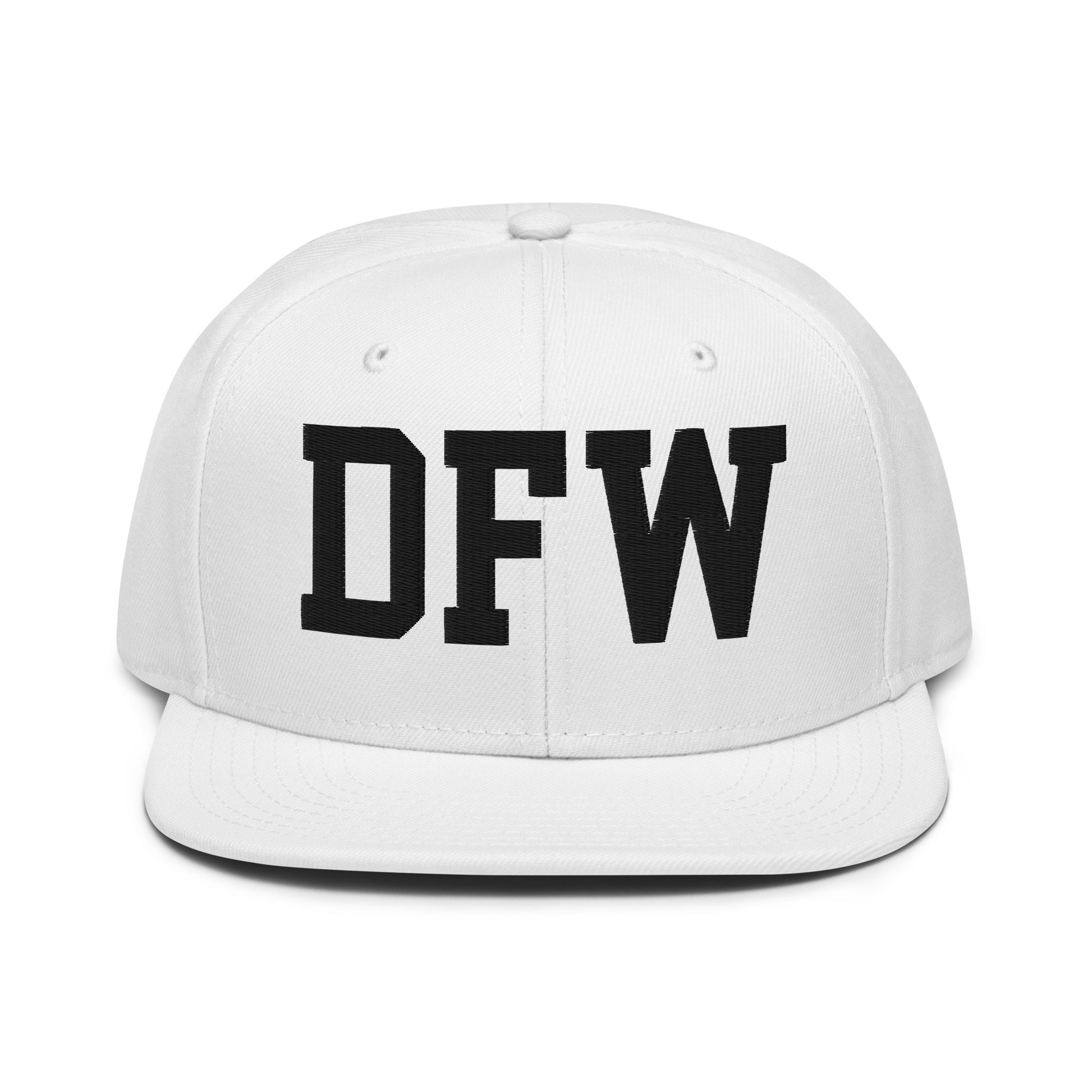 College-Style Wool-Blend Snapback Hat • Black • DFW Dallas • YHM Designs - Image 26