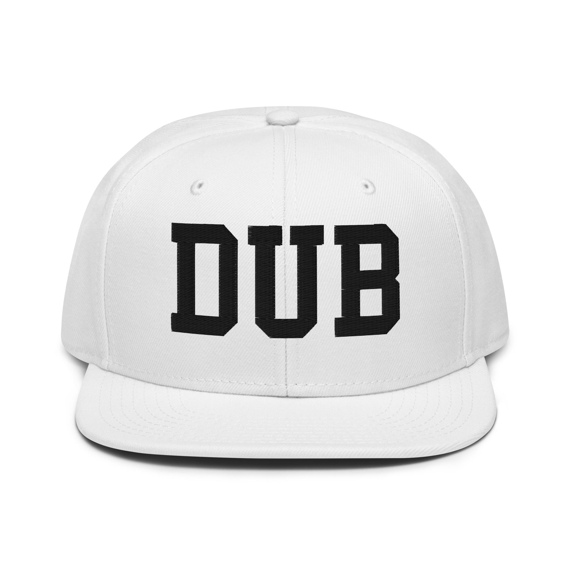 College-Style Wool-Blend Snapback Hat • Black • DUB Dublin • YHM Designs - Image 26