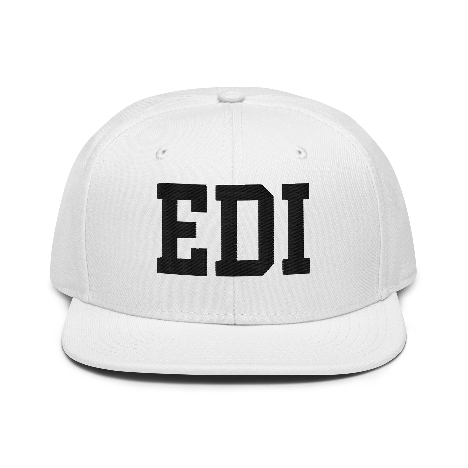 College-Style Wool-Blend Snapback Hat • Black • EDI Edinburgh • YHM Designs - Image 26