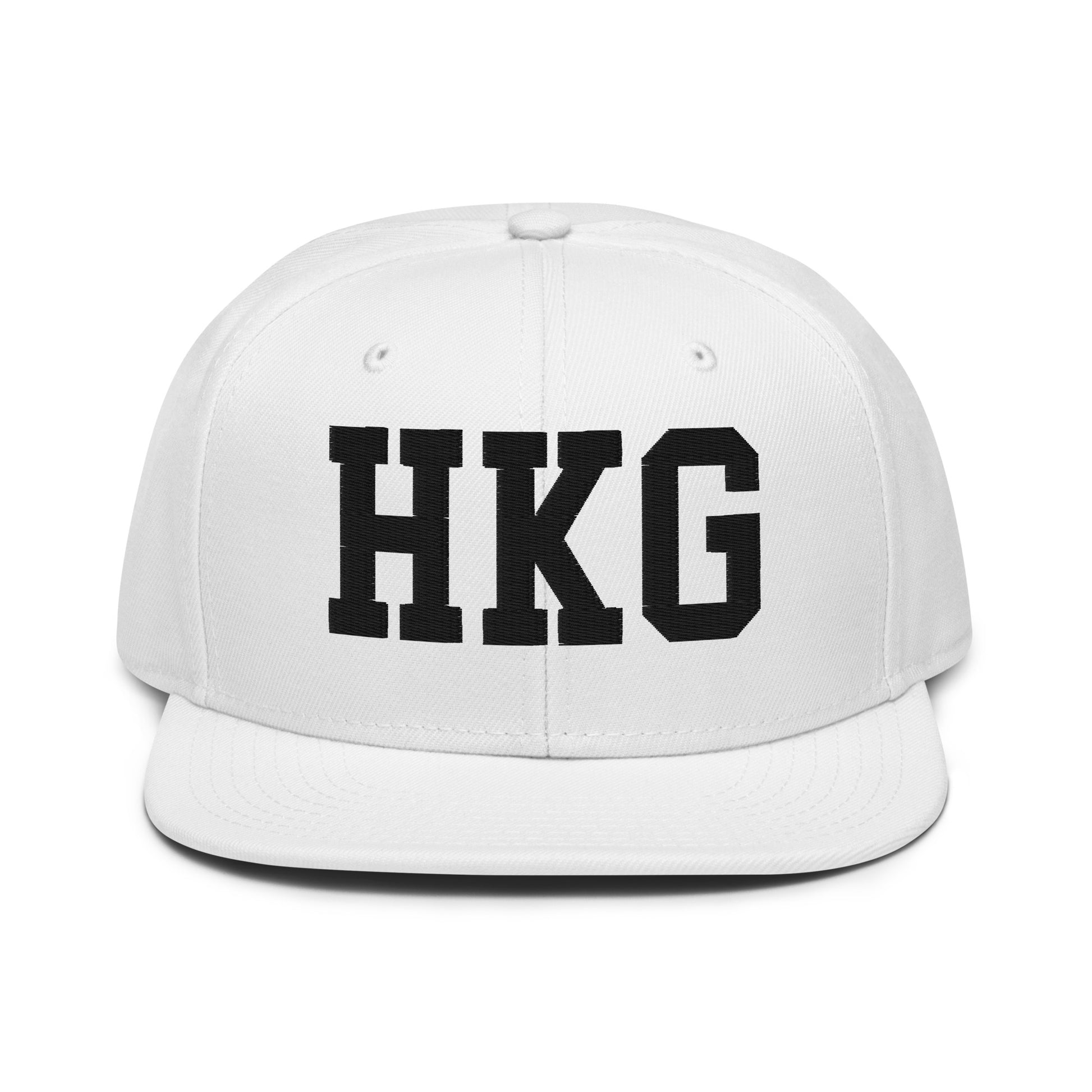 College-Style Wool-Blend Snapback Hat • Black • HKG Hong Kong • YHM Designs - Image 26