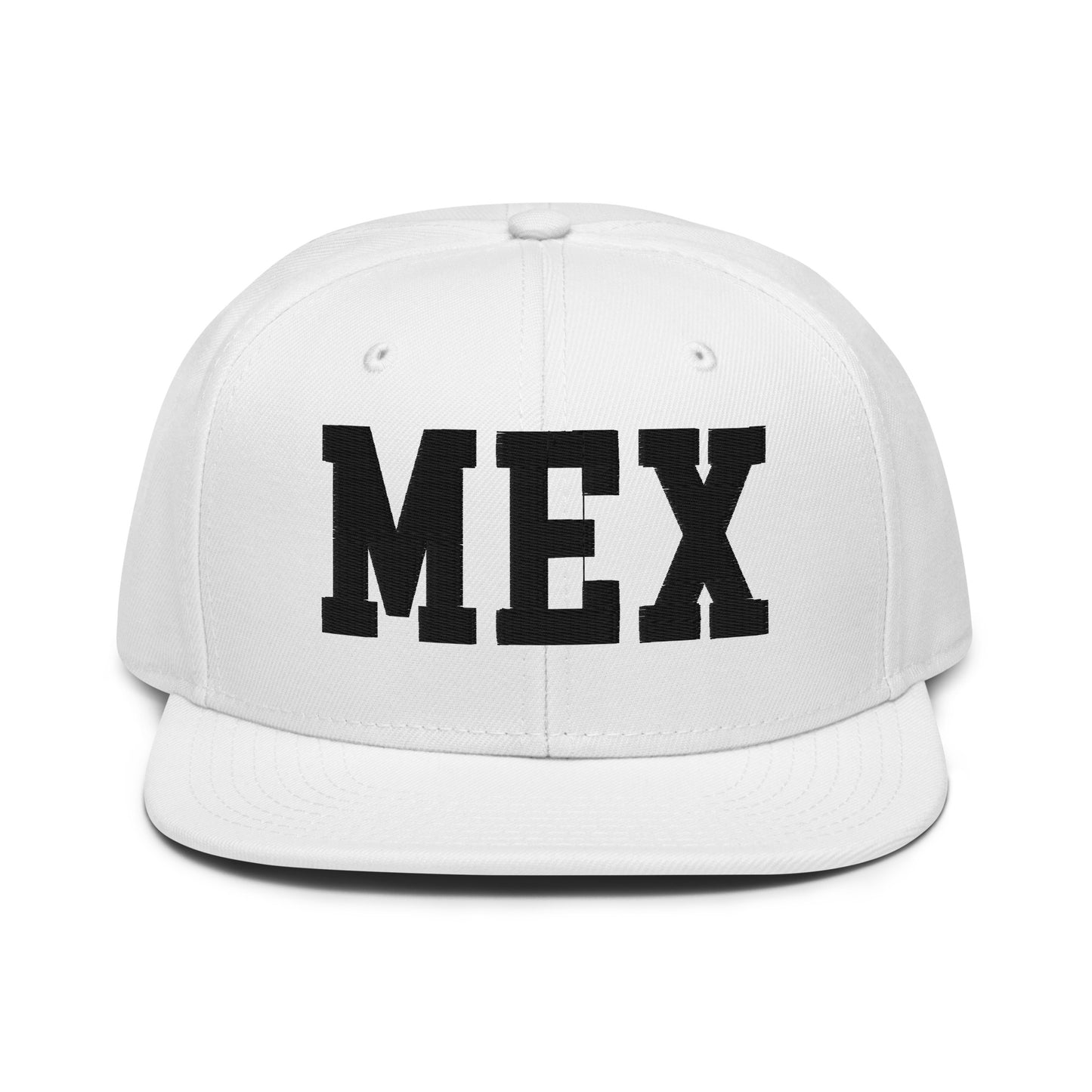 College-Style Wool-Blend Snapback Hat • Black • MEX Mexico City • YHM Designs - Image 26