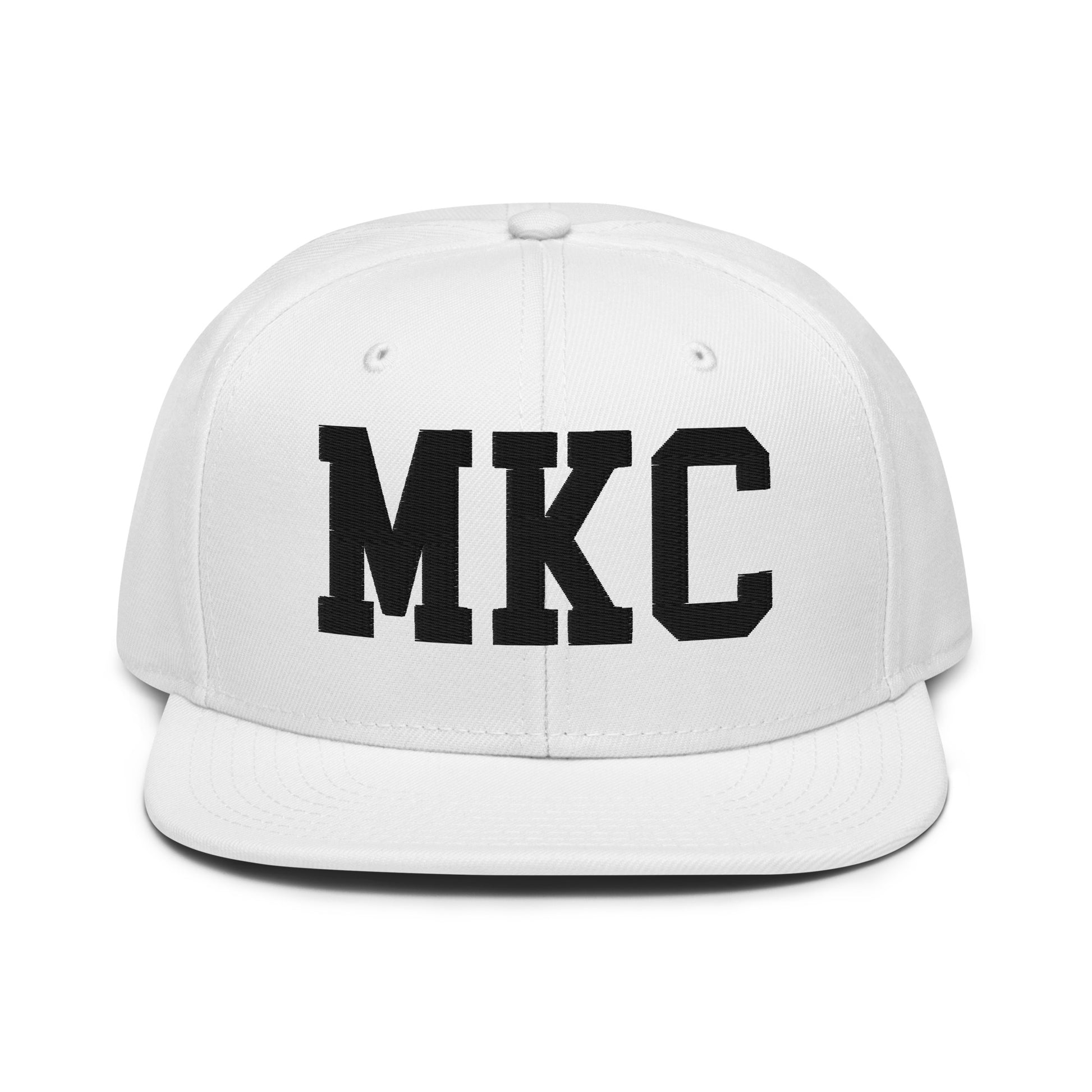 College-Style Wool-Blend Snapback Hat • Black • MKC Kansas City • YHM Designs - Image 26