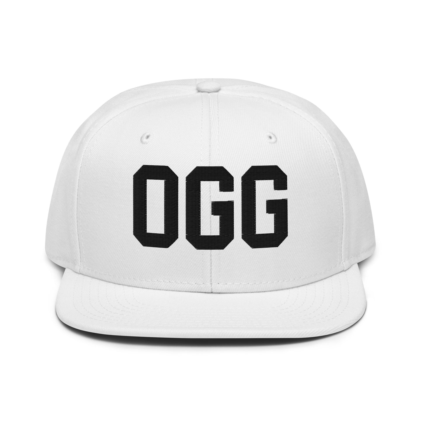 College-Style Wool-Blend Snapback Hat • Black • OGG Maui • YHM Designs - Image 26
