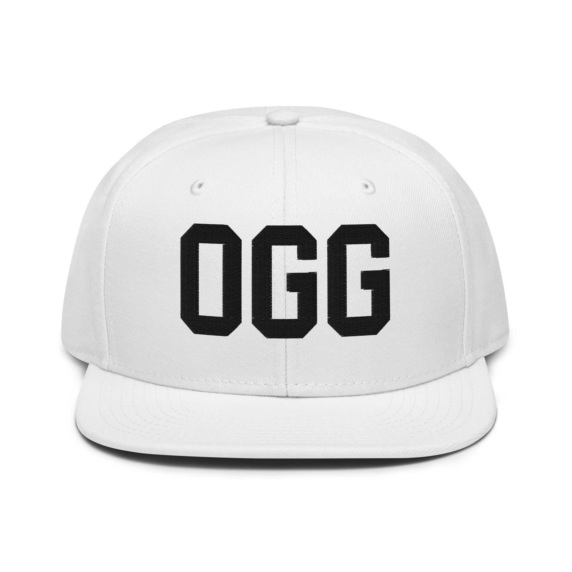 College-Style Wool-Blend Snapback Hat • Black • OGG Maui • YHM Designs - Image 26
