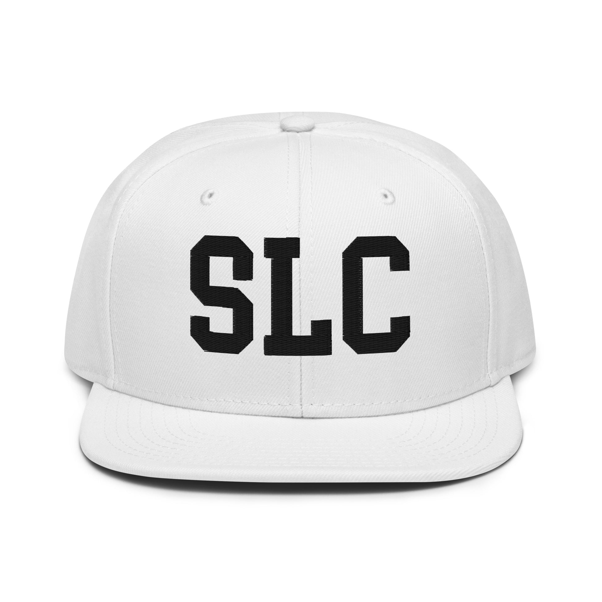College-Style Wool-Blend Snapback Hat • Black • SLC Salt Lake City • YHM Designs - Image 26