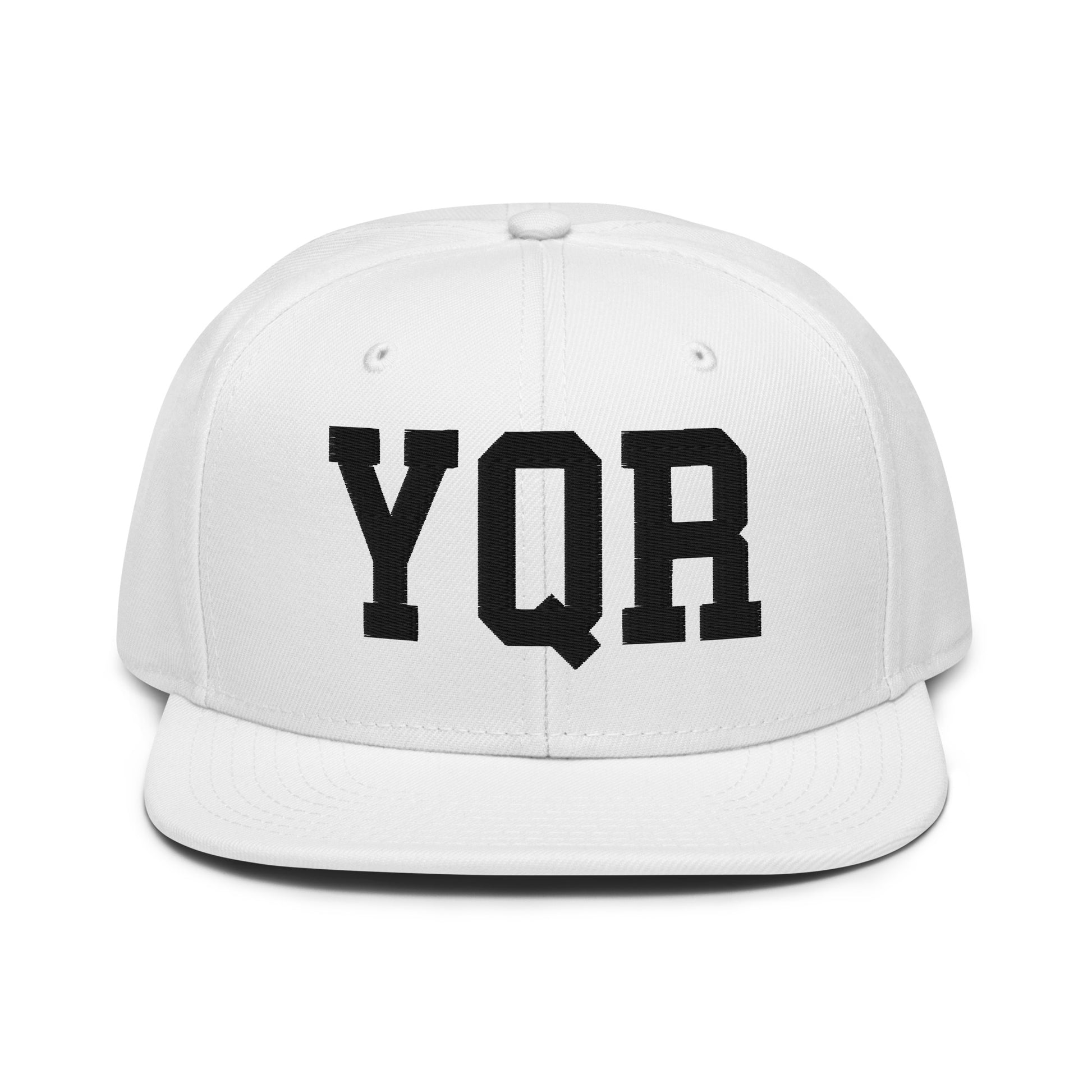 College-Style Wool-Blend Snapback Hat • Black • YQR Regina • YHM Designs - Image 26