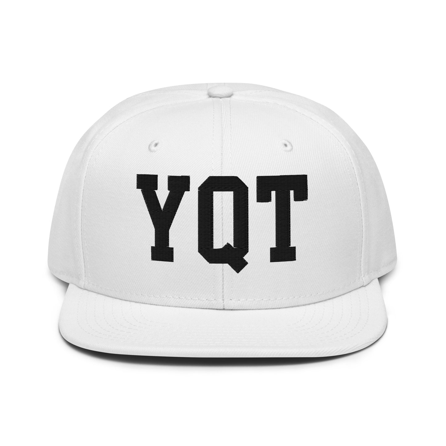 College-Style Wool-Blend Snapback Hat • Black • YQT Thunder Bay • YHM Designs - Image 26