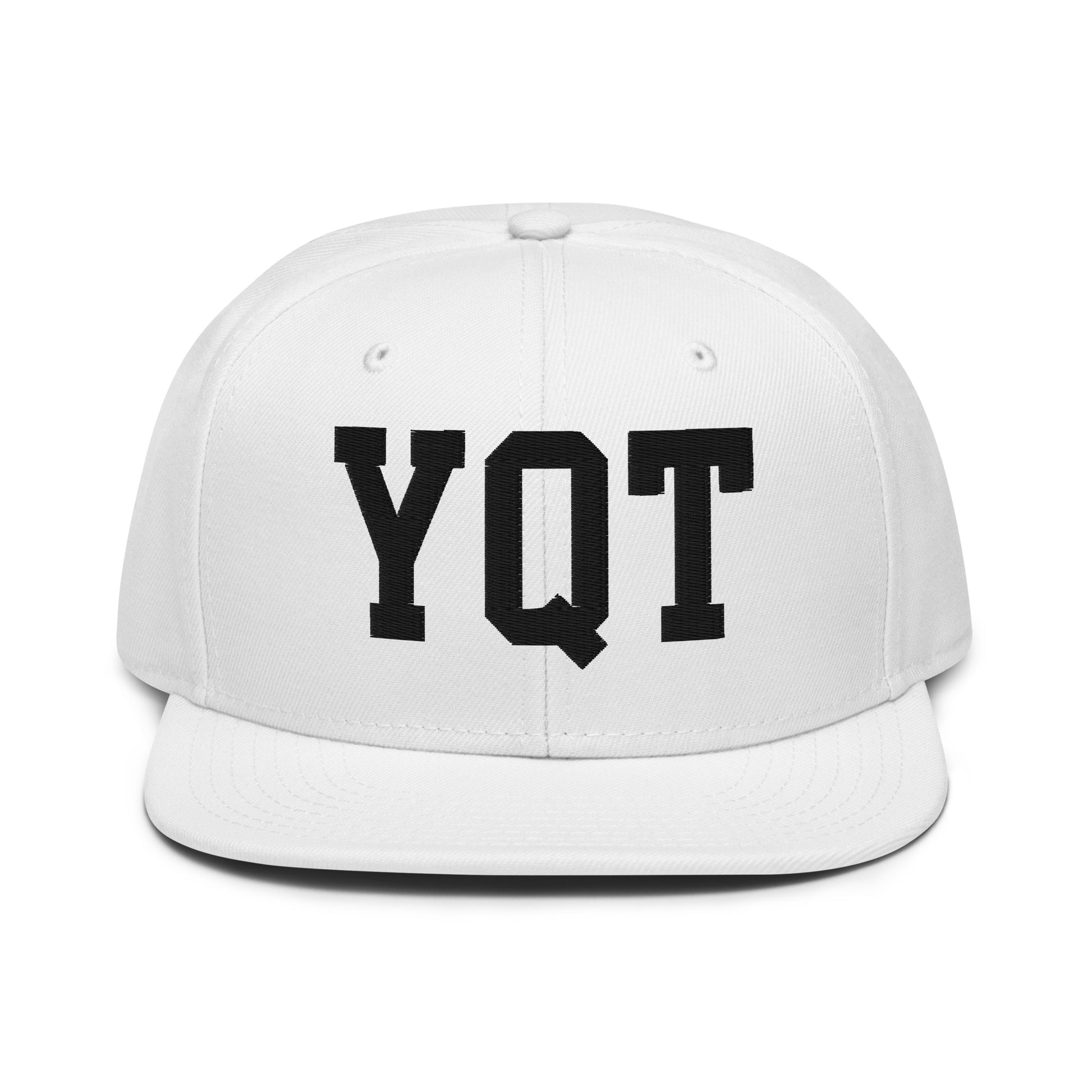 College-Style Wool-Blend Snapback Hat • Black • YQT Thunder Bay • YHM Designs - Image 26