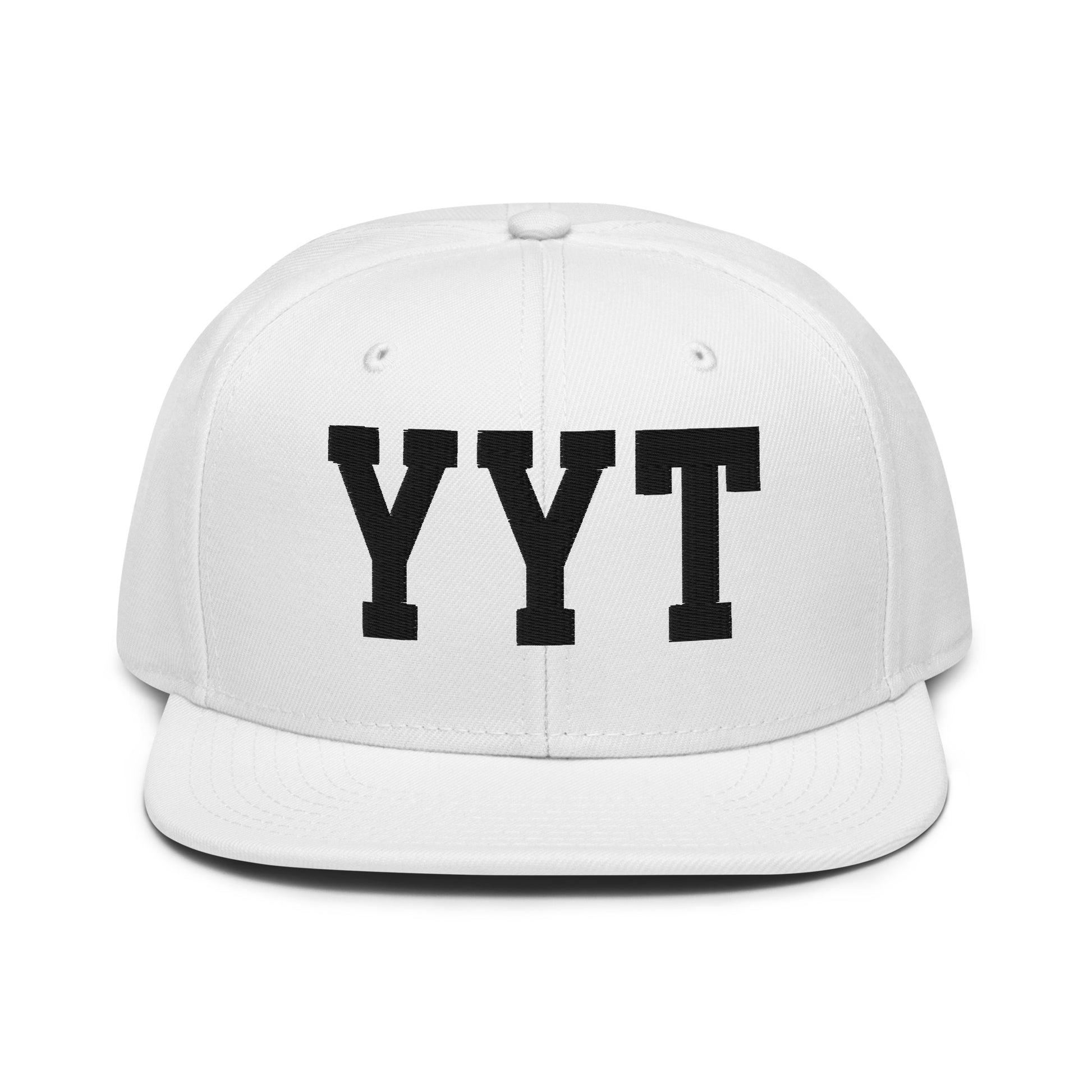 College-Style Wool-Blend Snapback Hat • Black • YYT St. John's • YHM Designs - Image 26