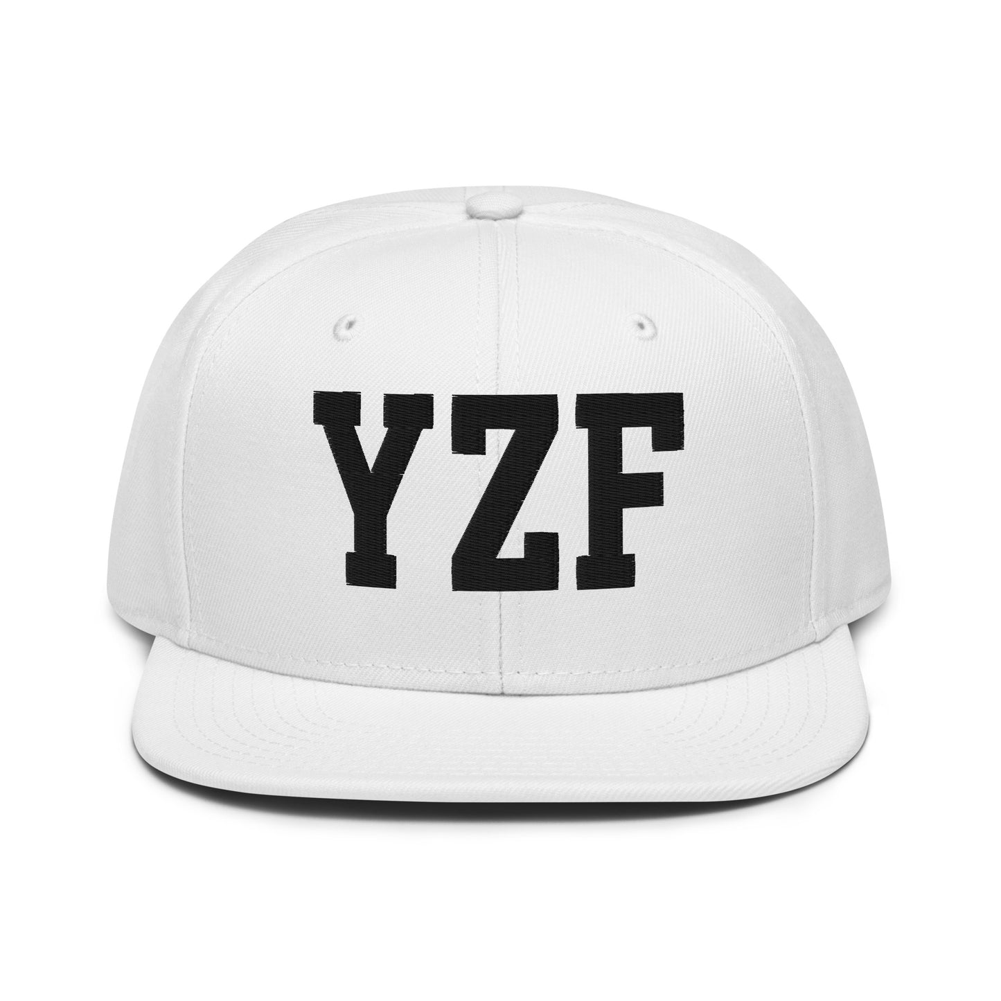 College-Style Wool-Blend Snapback Hat • Black • YZF Yellowknife • YHM Designs - Image 26