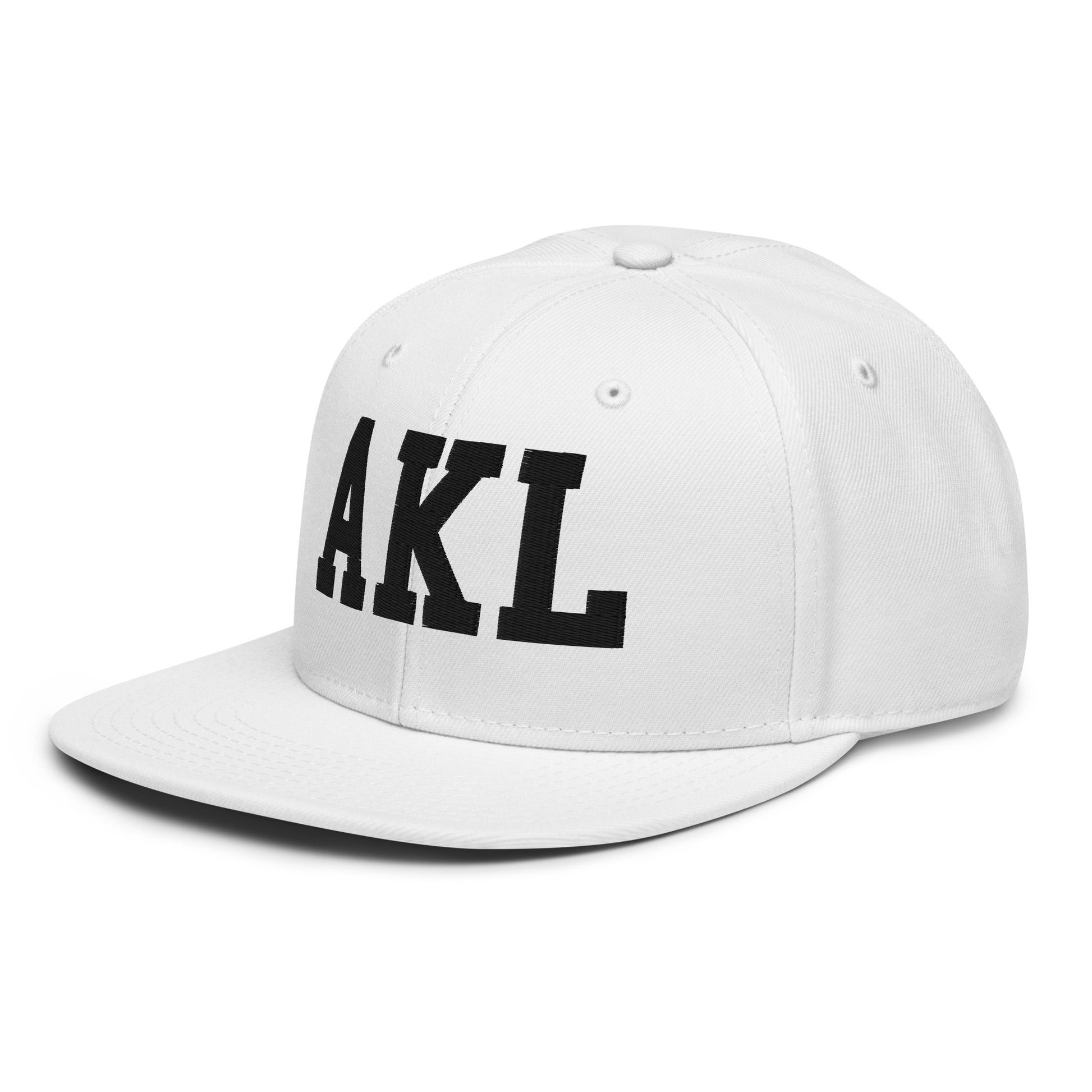 College-Style Wool-Blend Snapback Hat • Black • AKL Auckland • YHM Designs - Image 28