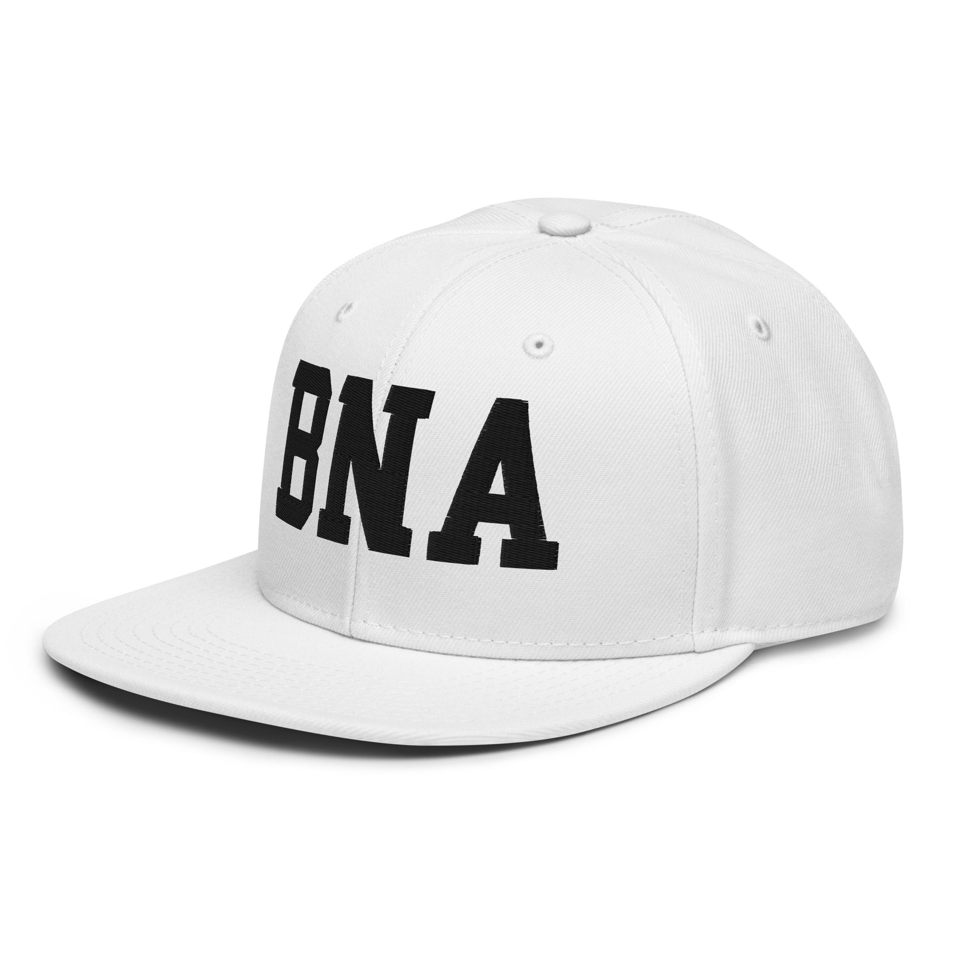 College-Style Wool-Blend Snapback Hat • Black • BNA Nashville • YHM Designs - Image 28