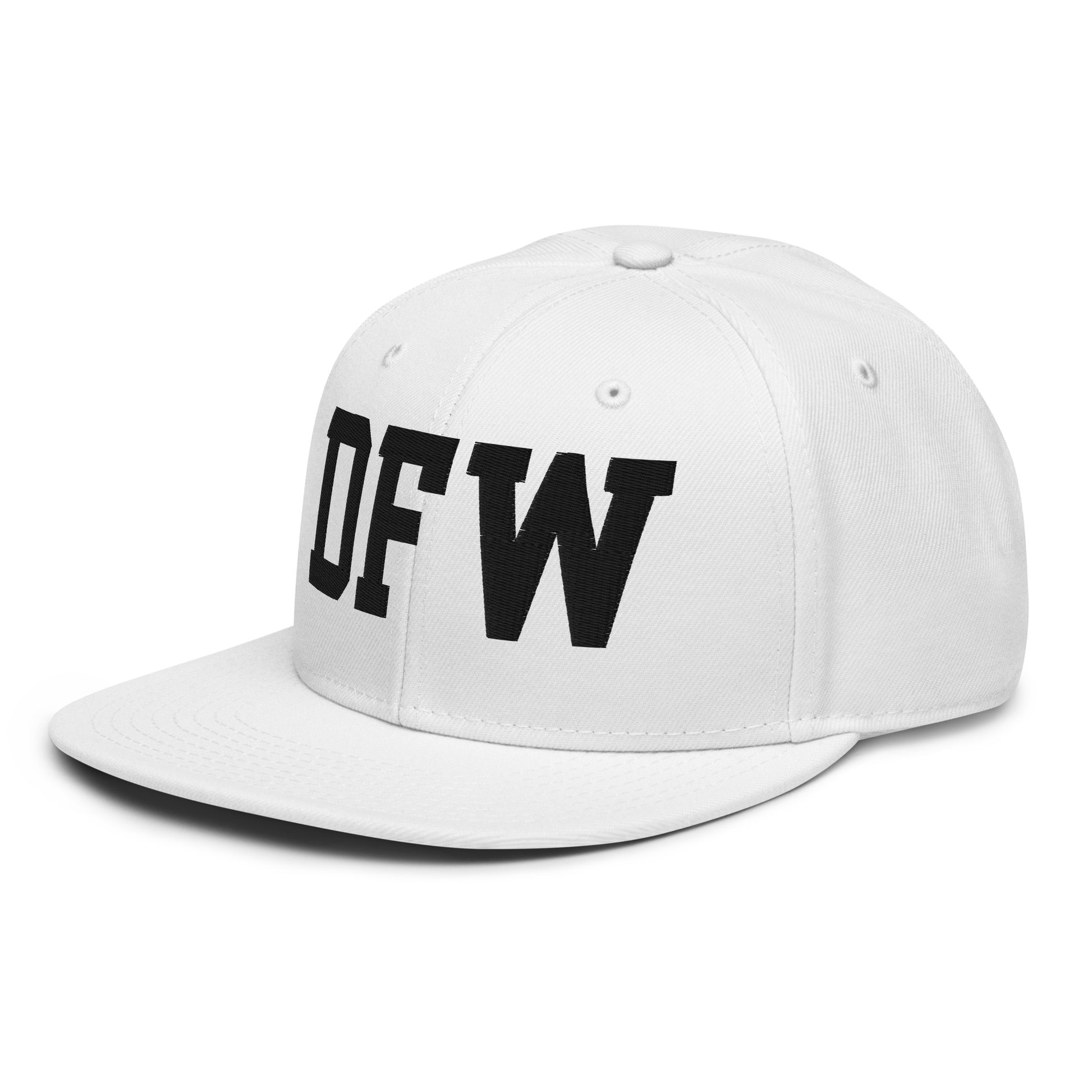 College-Style Wool-Blend Snapback Hat • Black • DFW Dallas • YHM Designs - Image 28