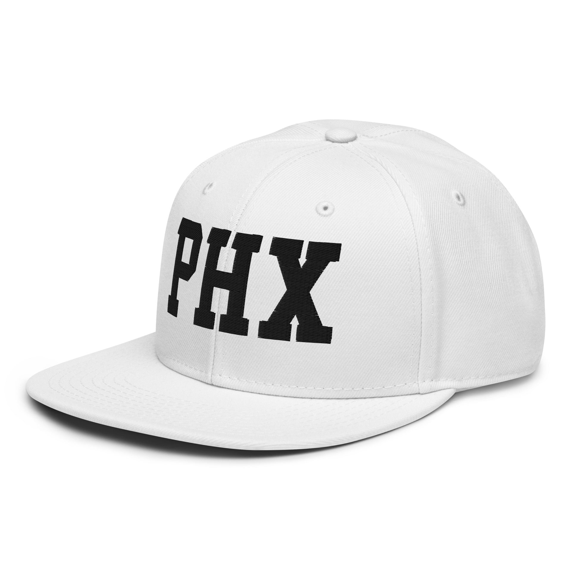 College-Style Wool-Blend Snapback Hat • Black • PHX Phoenix • YHM Designs - Image 28