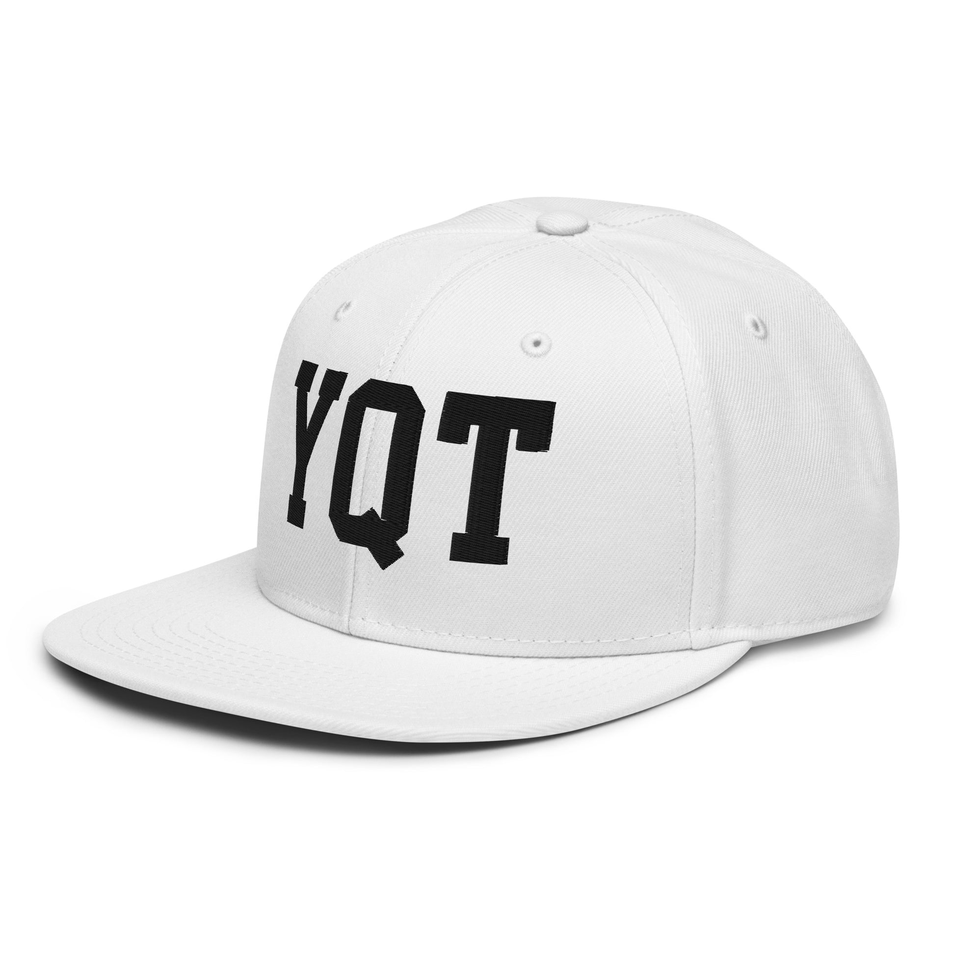 College-Style Wool-Blend Snapback Hat • Black • YQT Thunder Bay • YHM Designs - Image 28