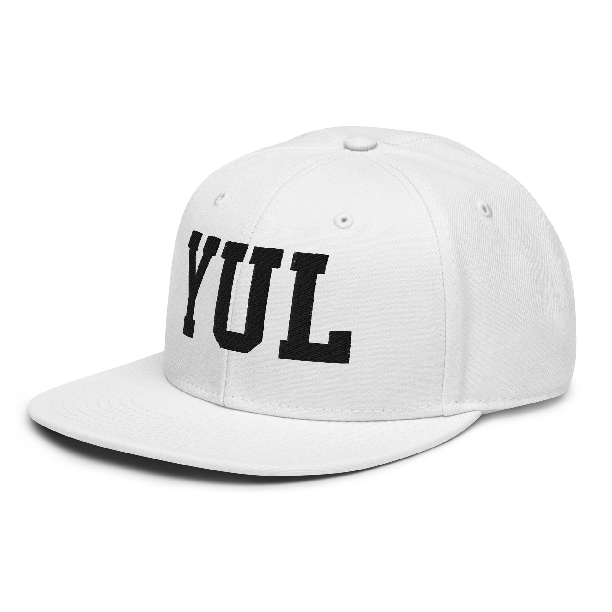 College-Style Wool-Blend Snapback Hat • Black • YUL Montreal • YHM Designs - Image 28