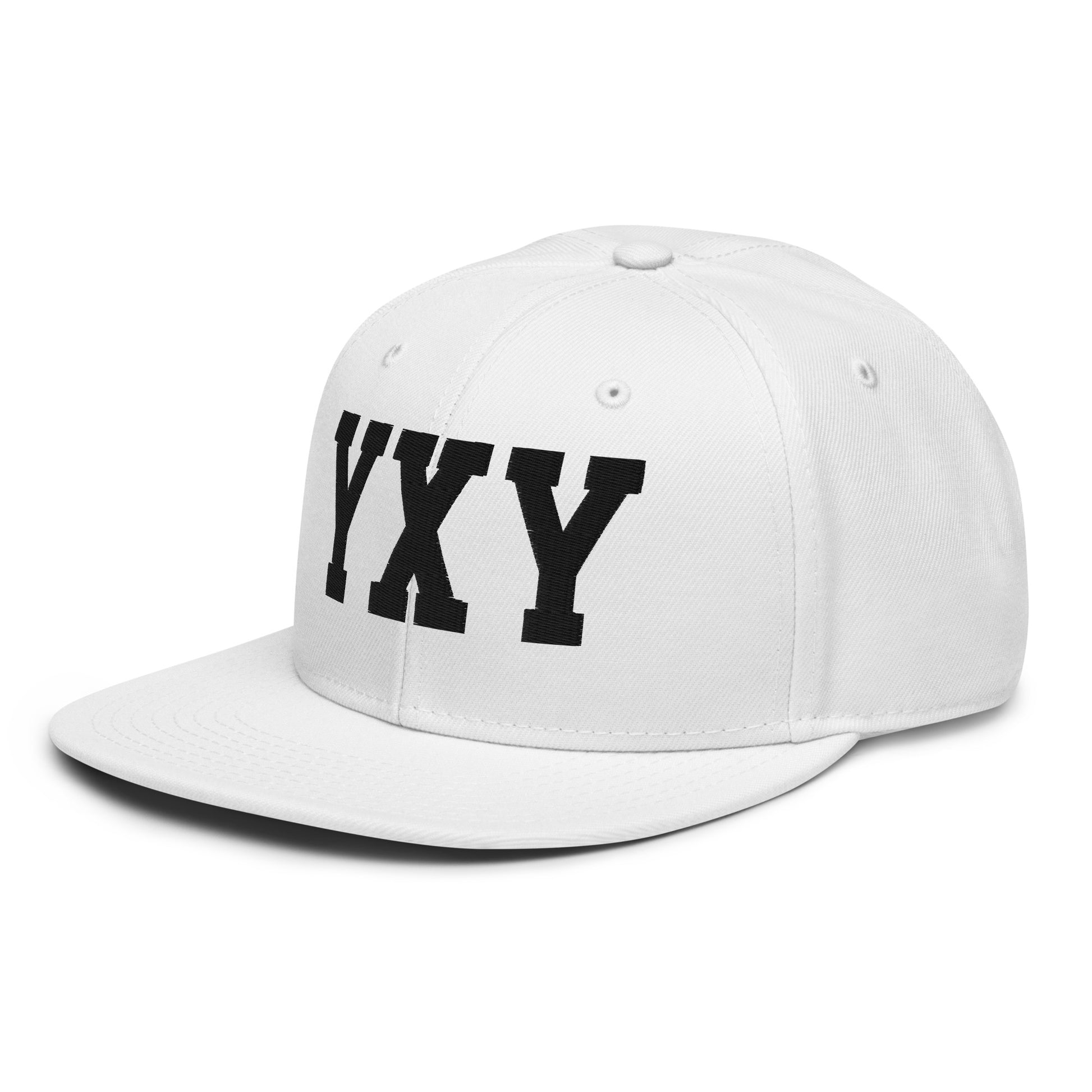 College-Style Wool-Blend Snapback Hat • Black • YXY Whitehorse • YHM Designs - Image 28