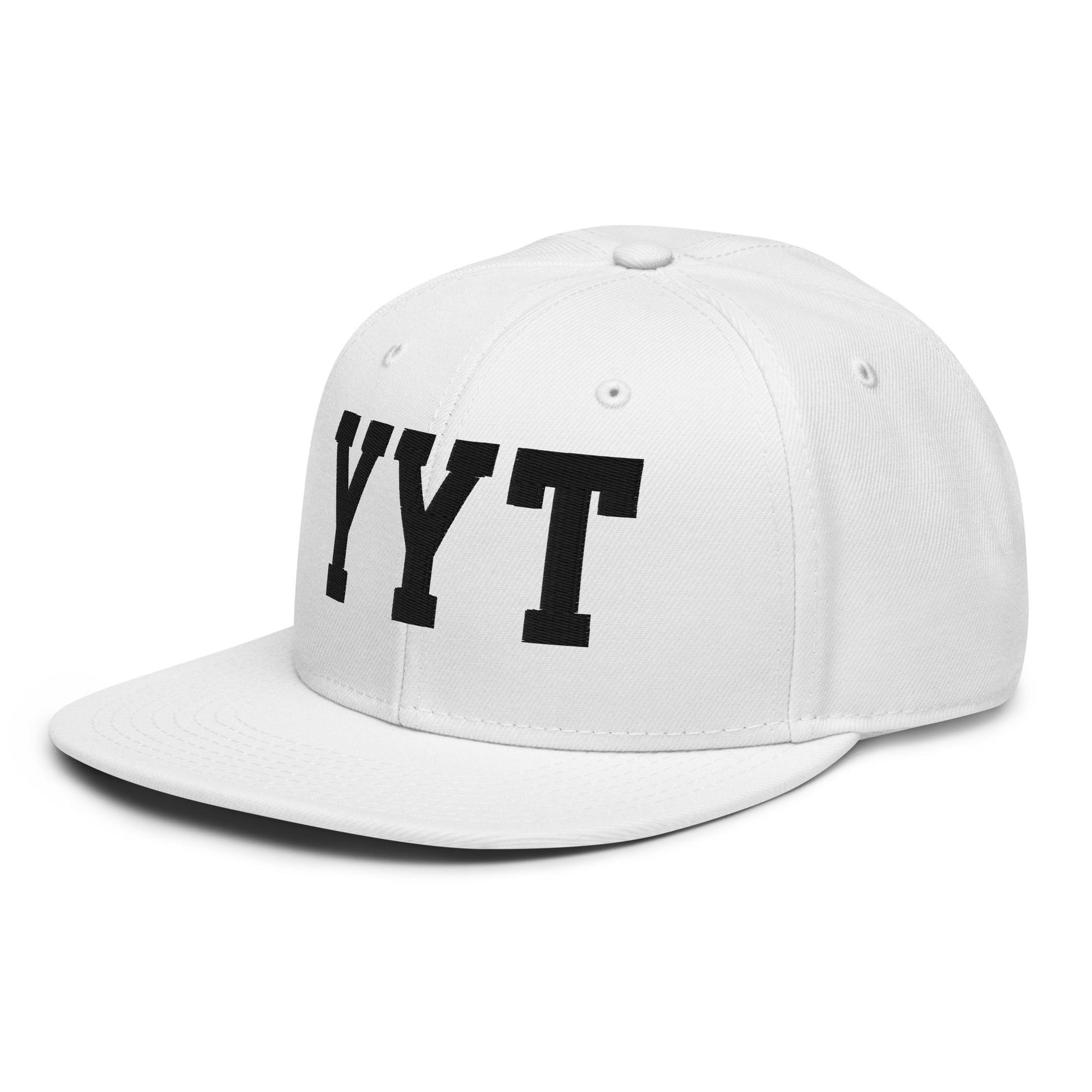 College-Style Wool-Blend Snapback Hat • Black • YYT St. John's • YHM Designs - Image 28
