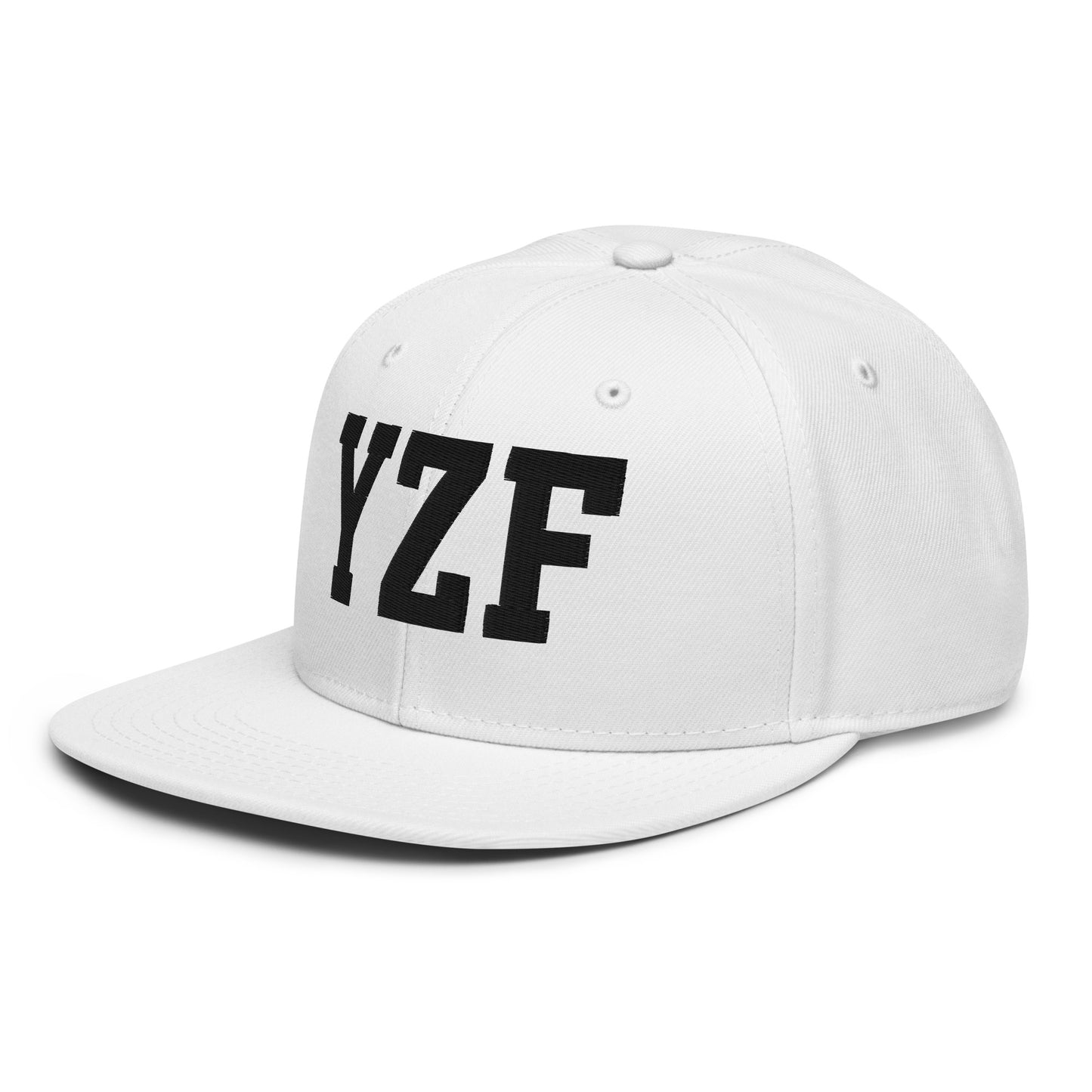 College-Style Wool-Blend Snapback Hat • Black • YZF Yellowknife • YHM Designs - Image 28