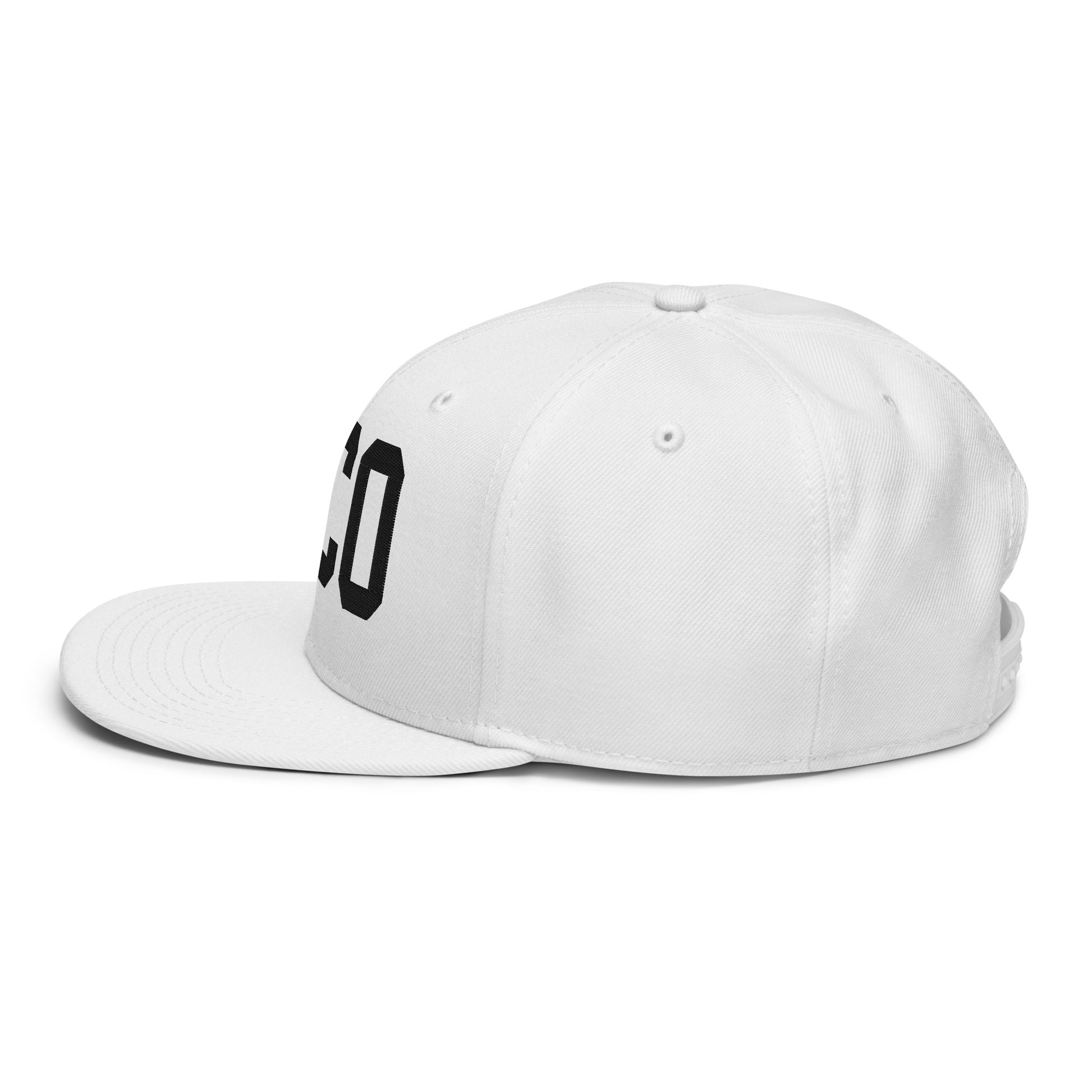 College-Style Wool-Blend Snapback Hat • Black • FCO Rome • YHM Designs - Image 29