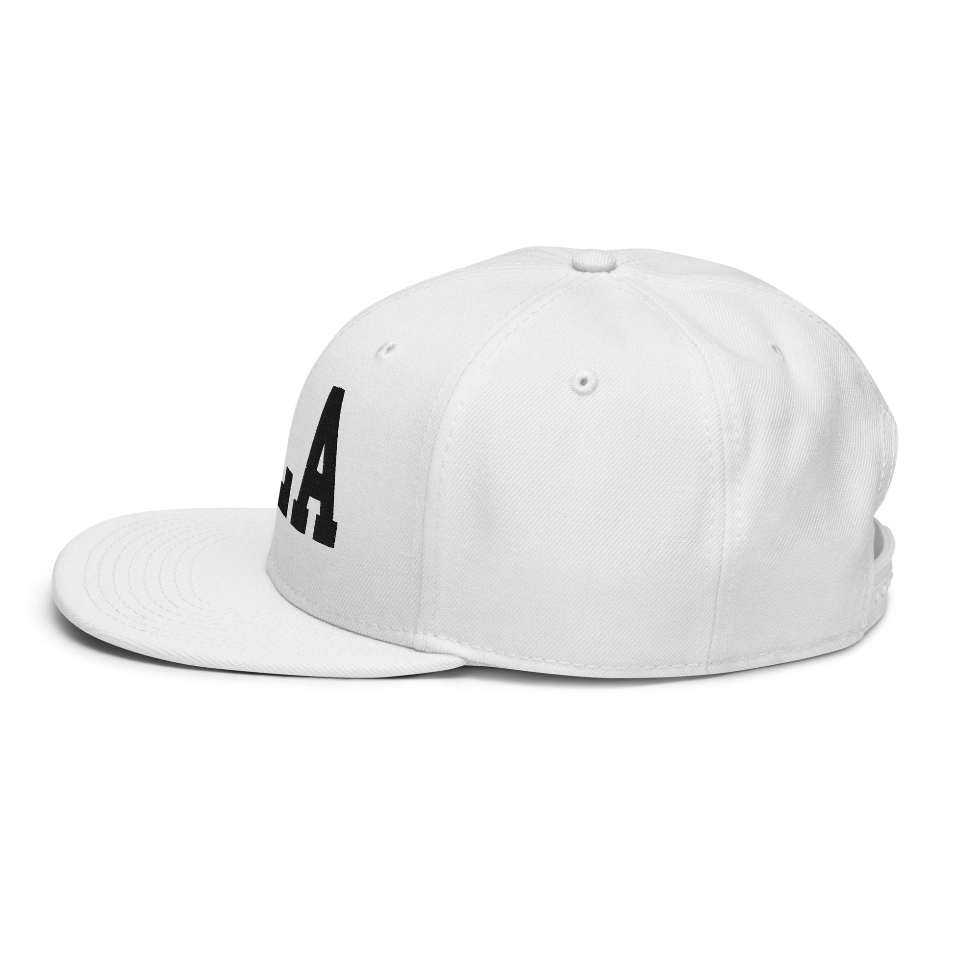 College-Style Wool-Blend Snapback Hat • Black • GLA Glasgow • YHM Designs - Image 29