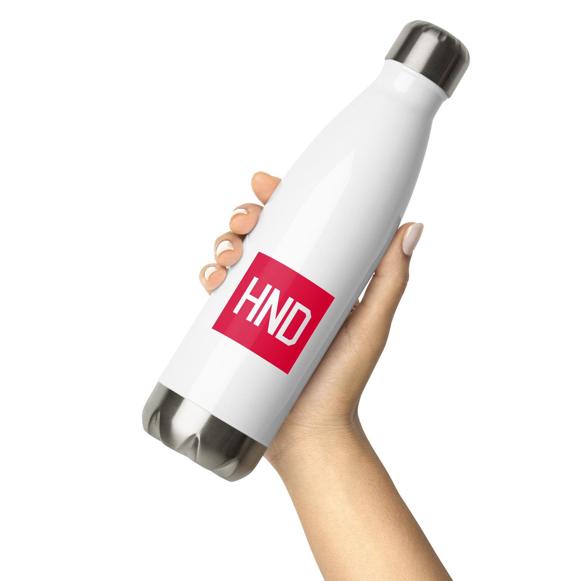 HND Tokyo Water Bottle • Air Force Lettering in Crimson Red • YHM Designs - Image 04