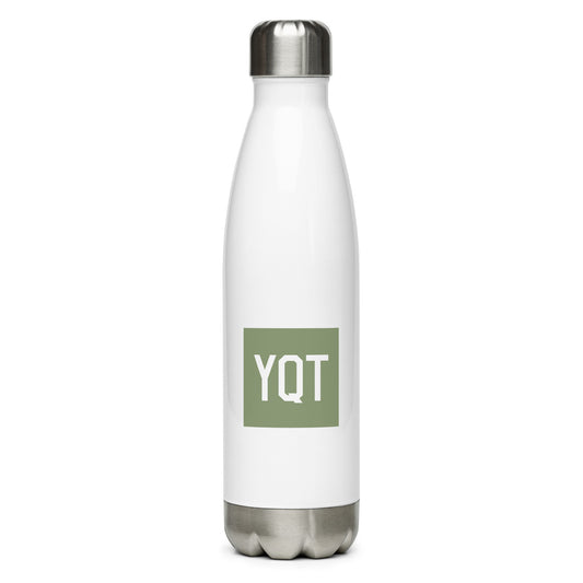 Aviation Gift Water Bottle - Camo Green • YQT Thunder Bay • YHM Designs - Image 01