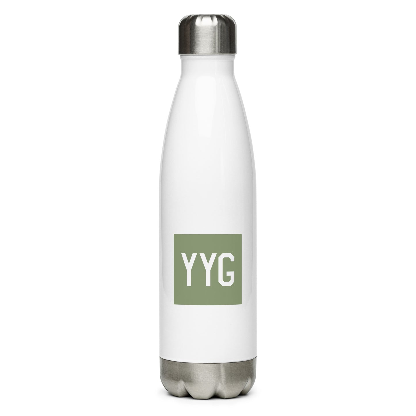 Aviation Gift Water Bottle - Camo Green • YYG Charlottetown • YHM Designs - Image 01