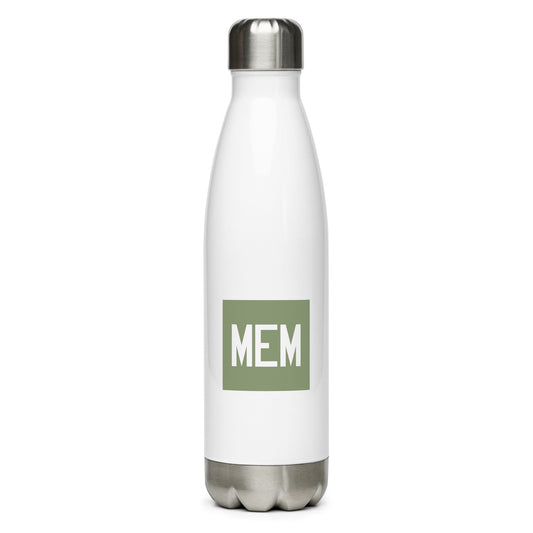 Aviation Gift Water Bottle - Camo Green • MEM Memphis • YHM Designs - Image 01