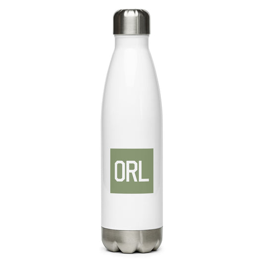 Aviation Gift Water Bottle - Camo Green • ORL Orlando • YHM Designs - Image 01